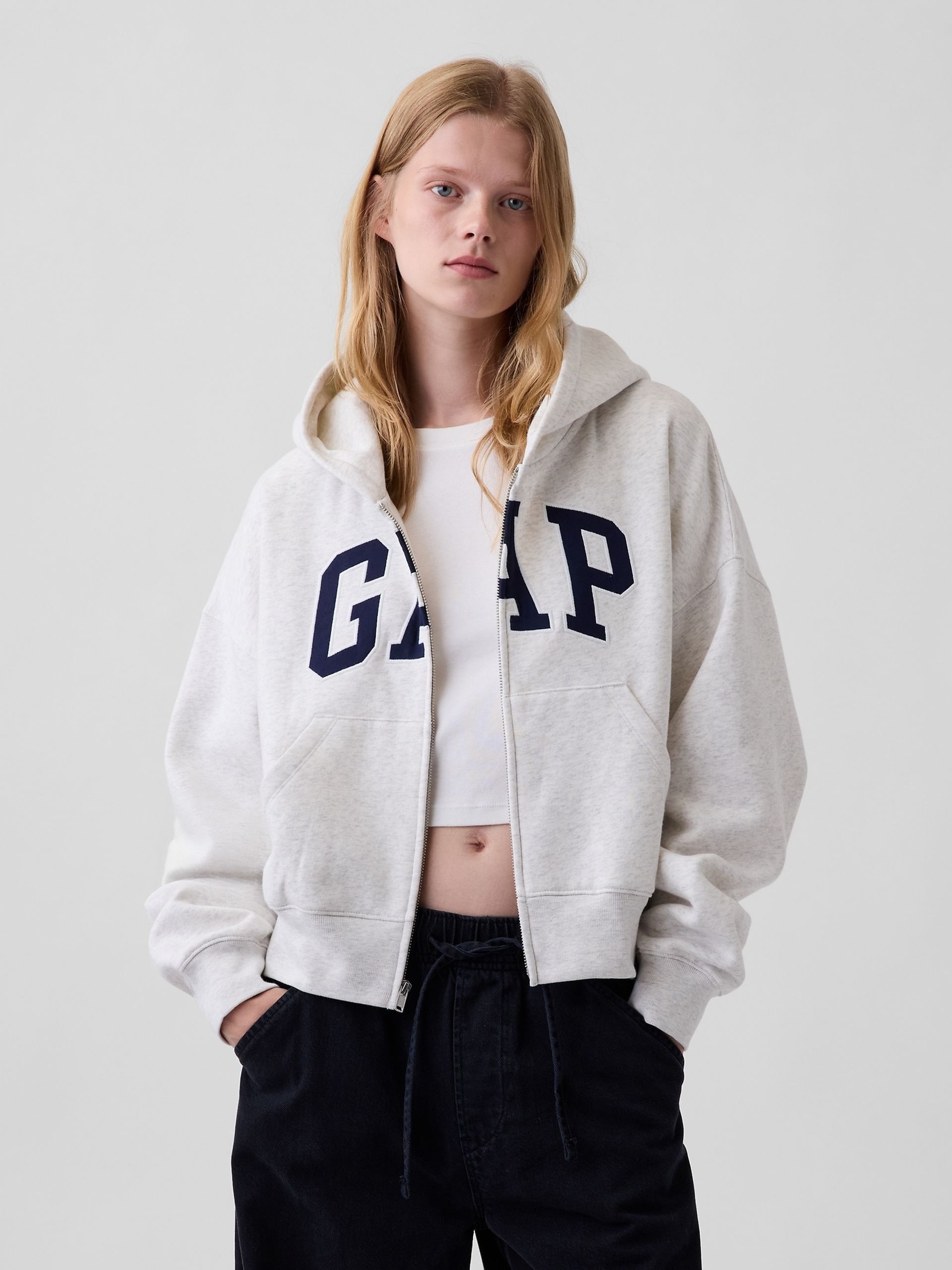 Oversize mikina VintageSoft s logom - 001