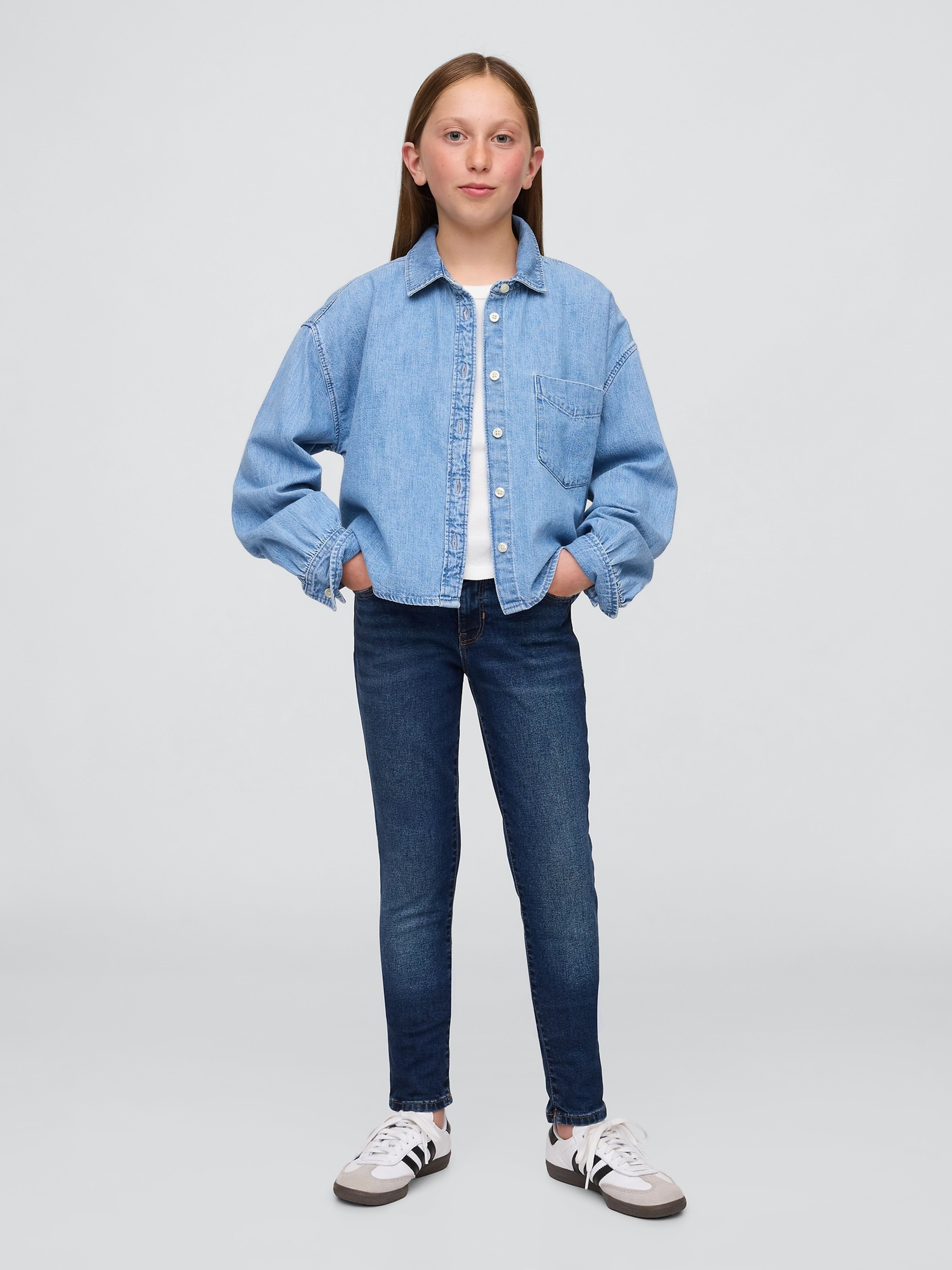 Dětské džíny Basic Skinny - 001