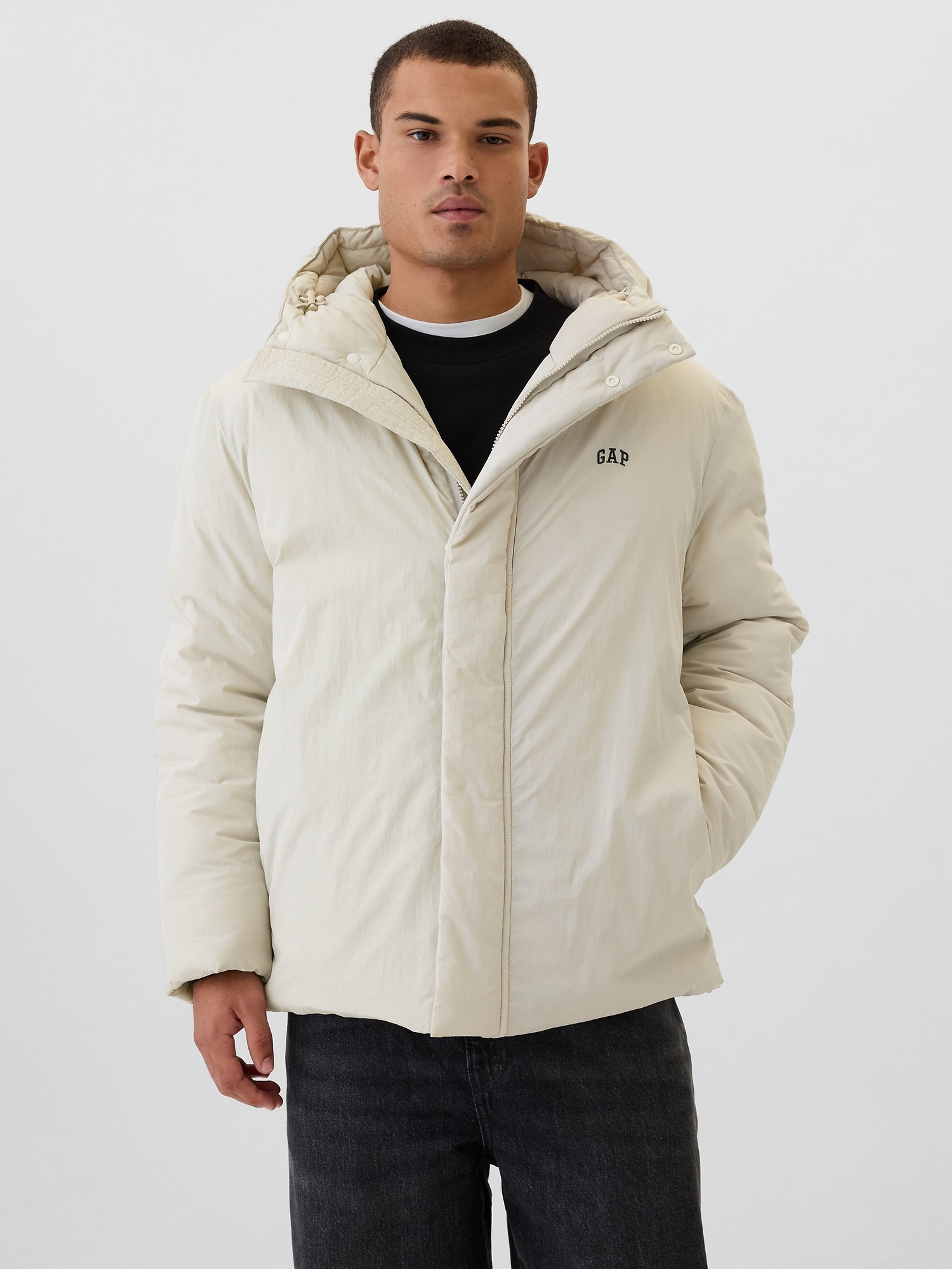 Wasserdichte Winterjacke mit Kapuze