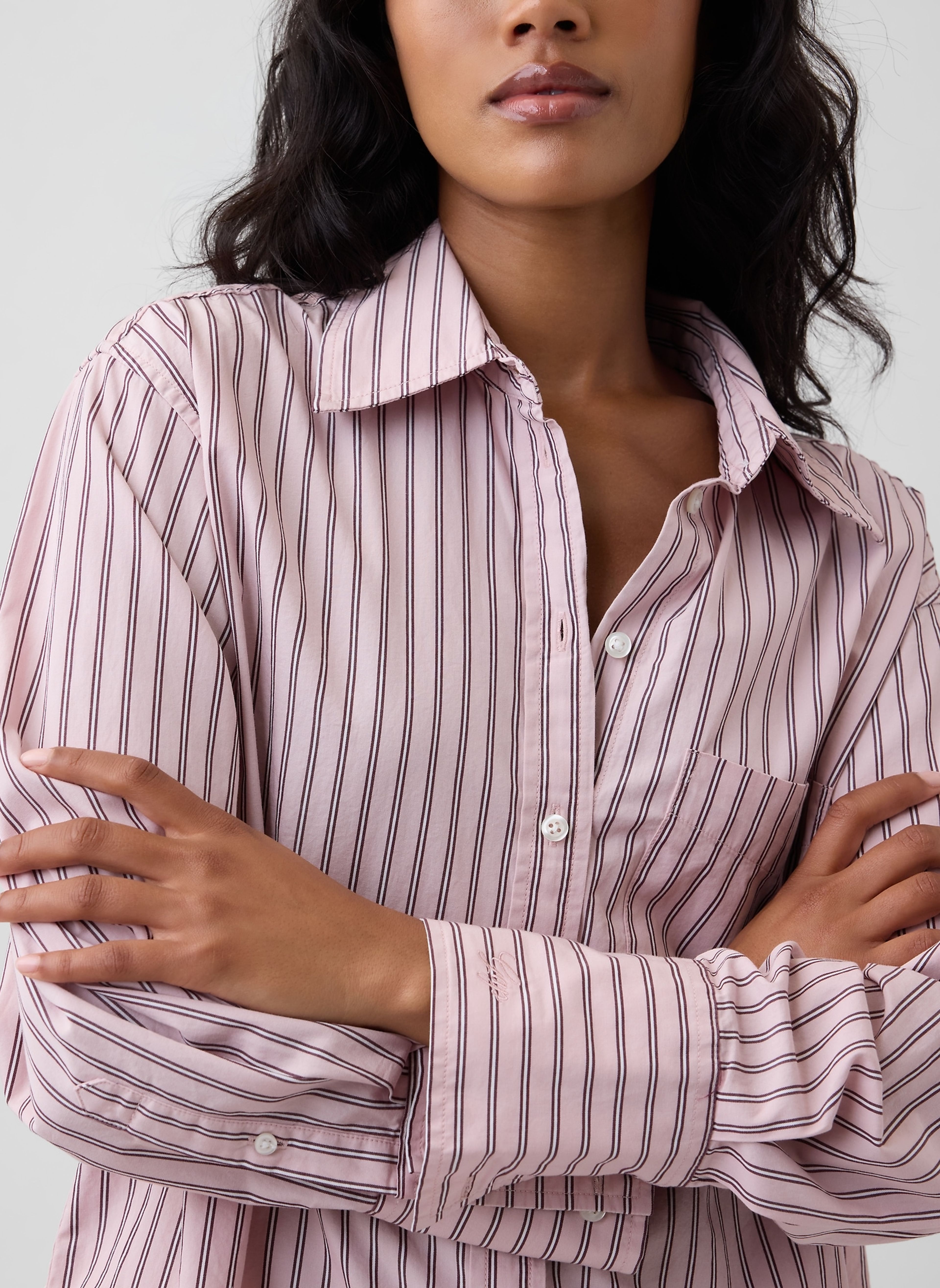 Popelínová oversize košeľa Big Shirt - 004