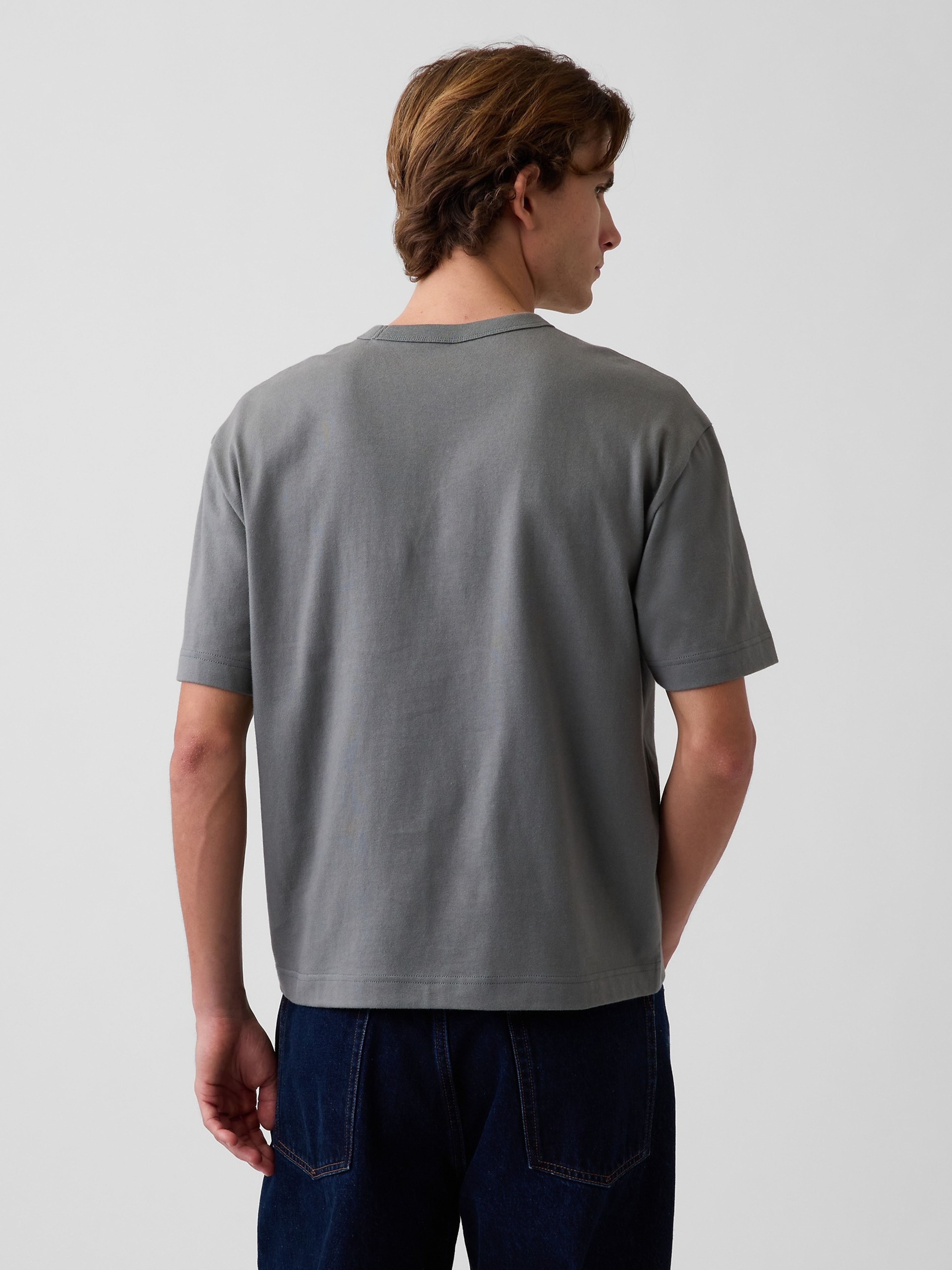 Crop T-shirt Heavyweight z logo - 003