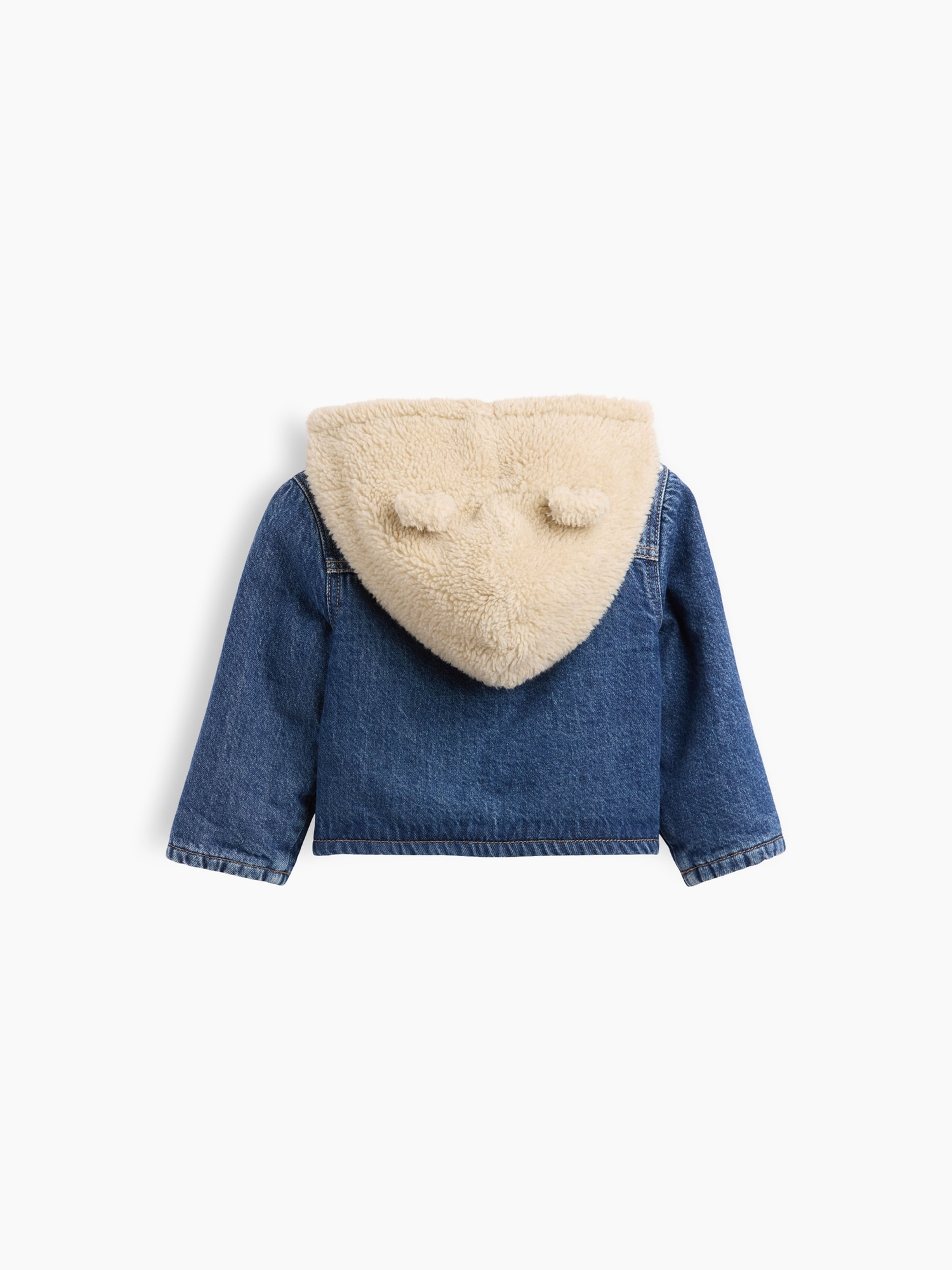 Baby geacă din denim sherpa - 002