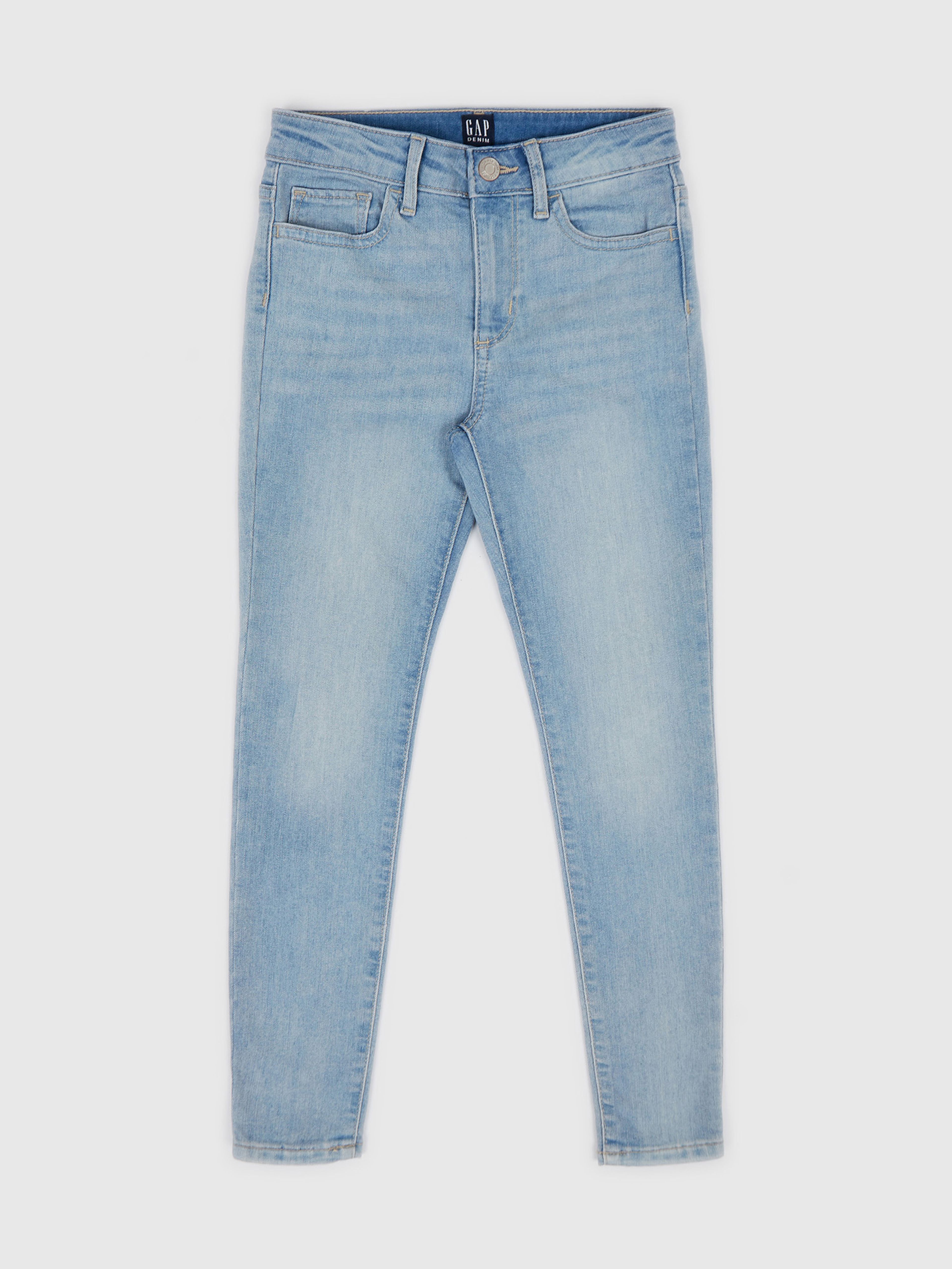 Dziecięce jeansy jeggings high rise