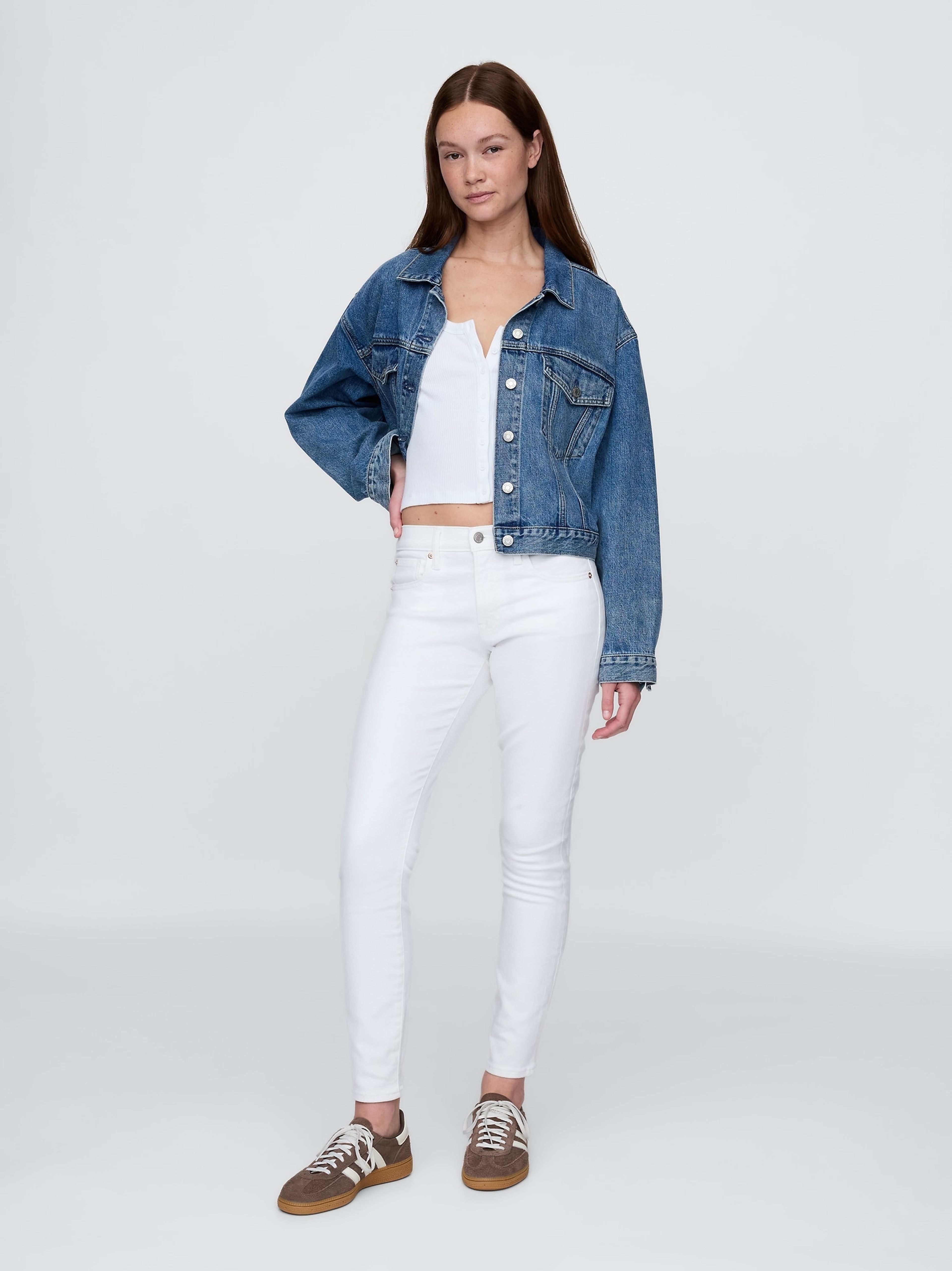 Jean Mid Rise True Skinny - 001