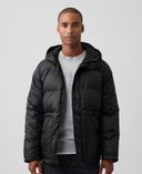 Pikowana kurtka oversize Heavyweight-Czarny - 001