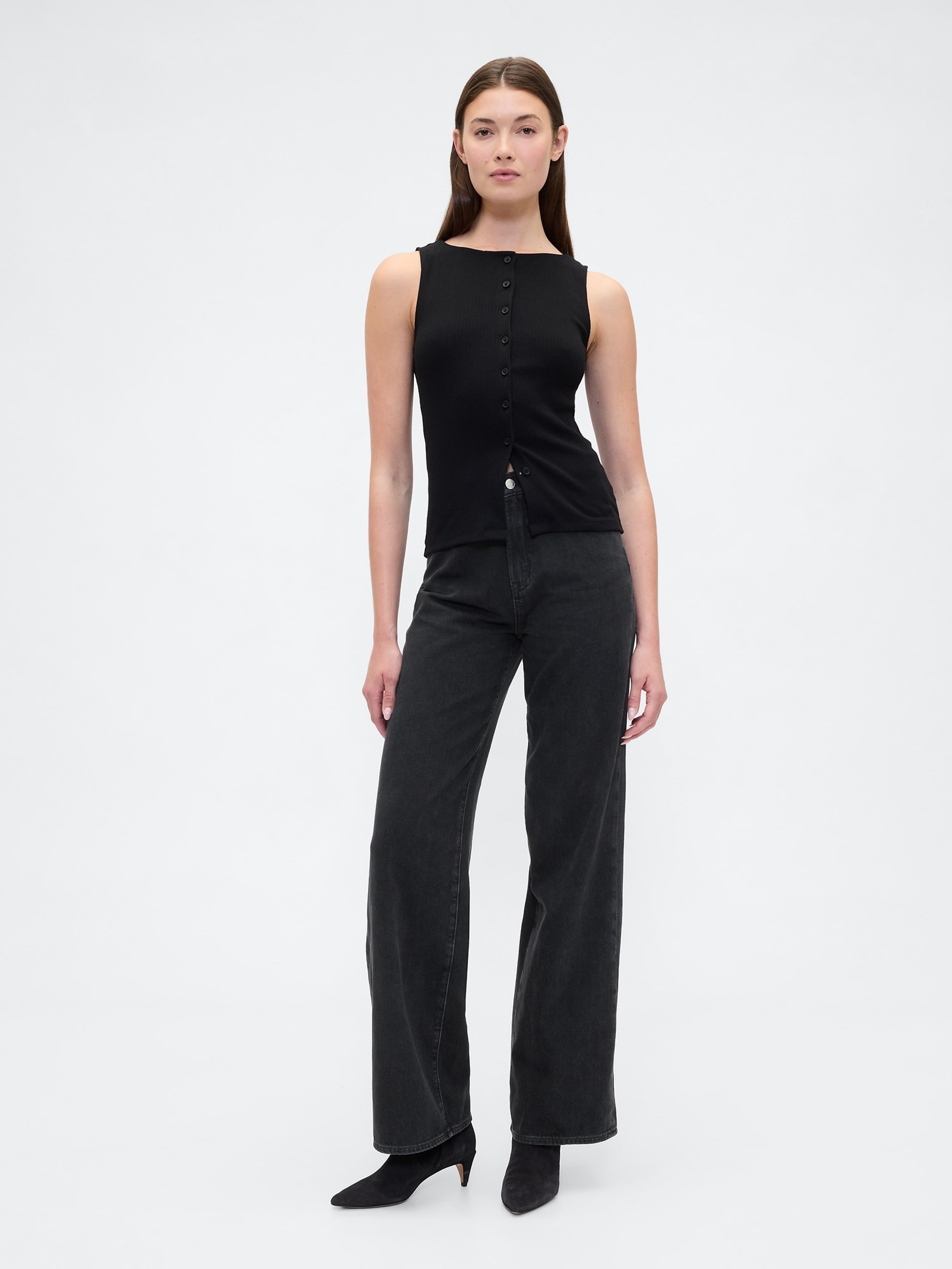Damen-Wide-Jeans