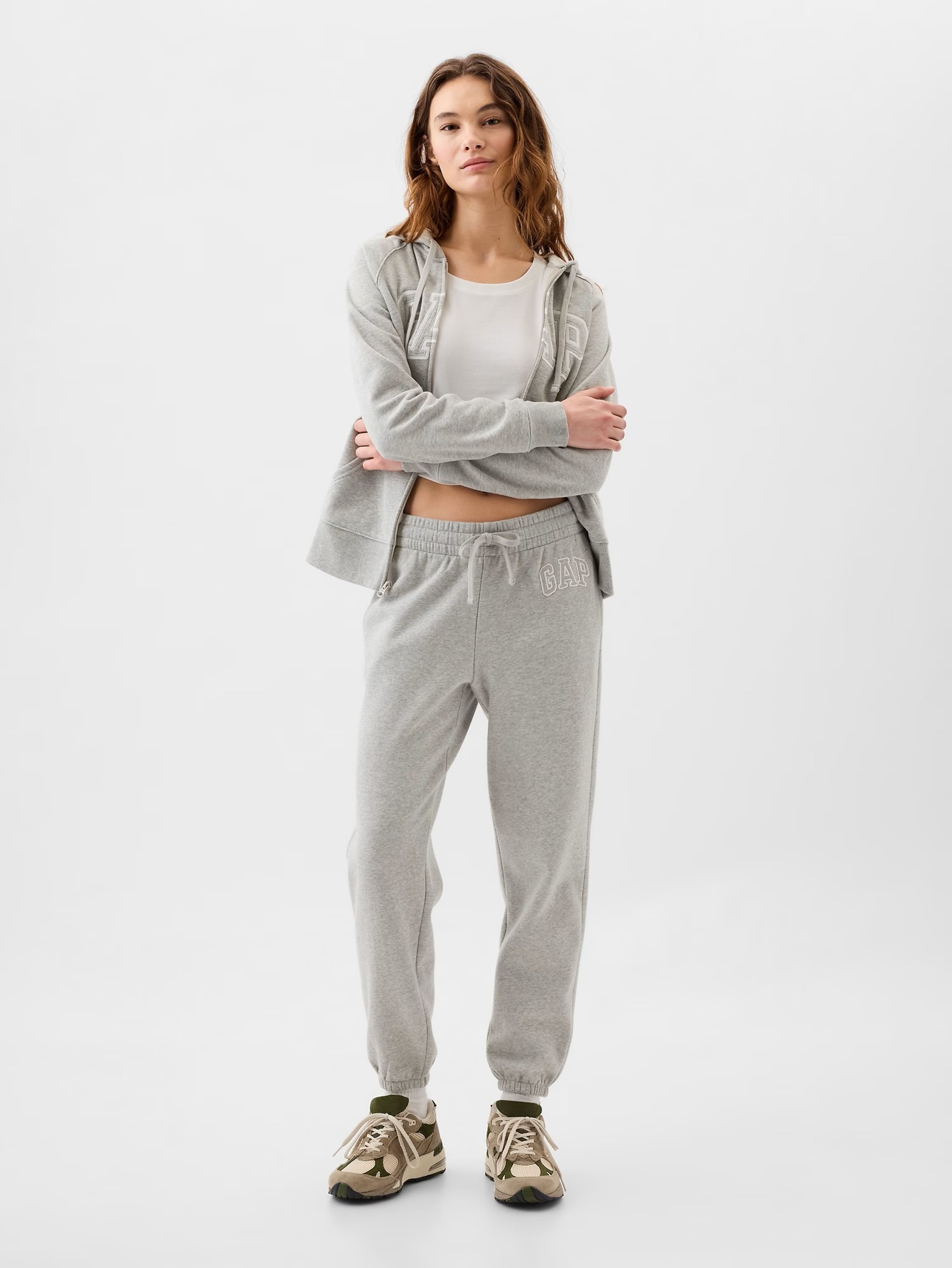 Sweatpants mit Logo und Fleece