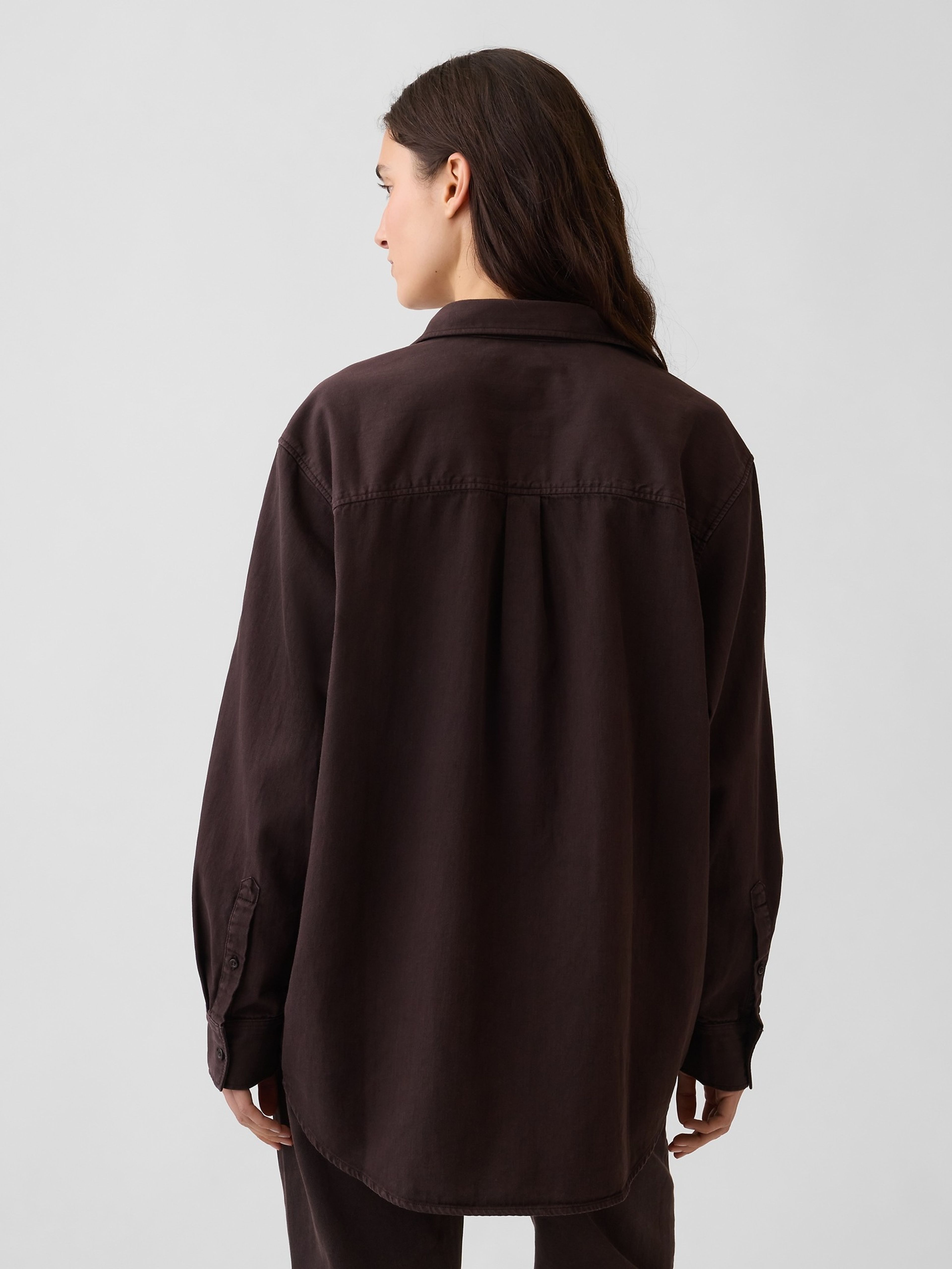 Džínsová oversize košeľa Big Shirt - 003