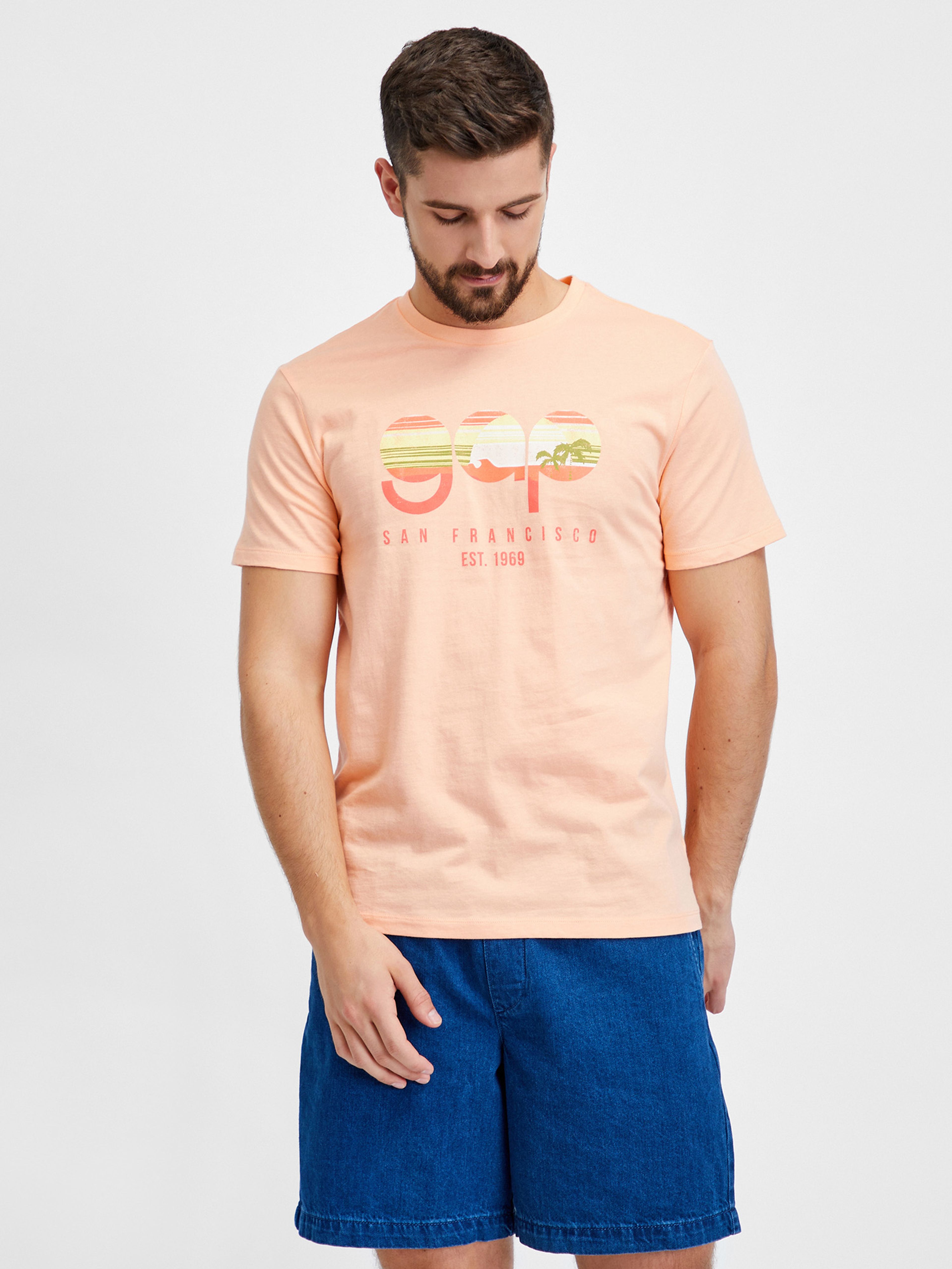 Tricou retro cu logo GAP