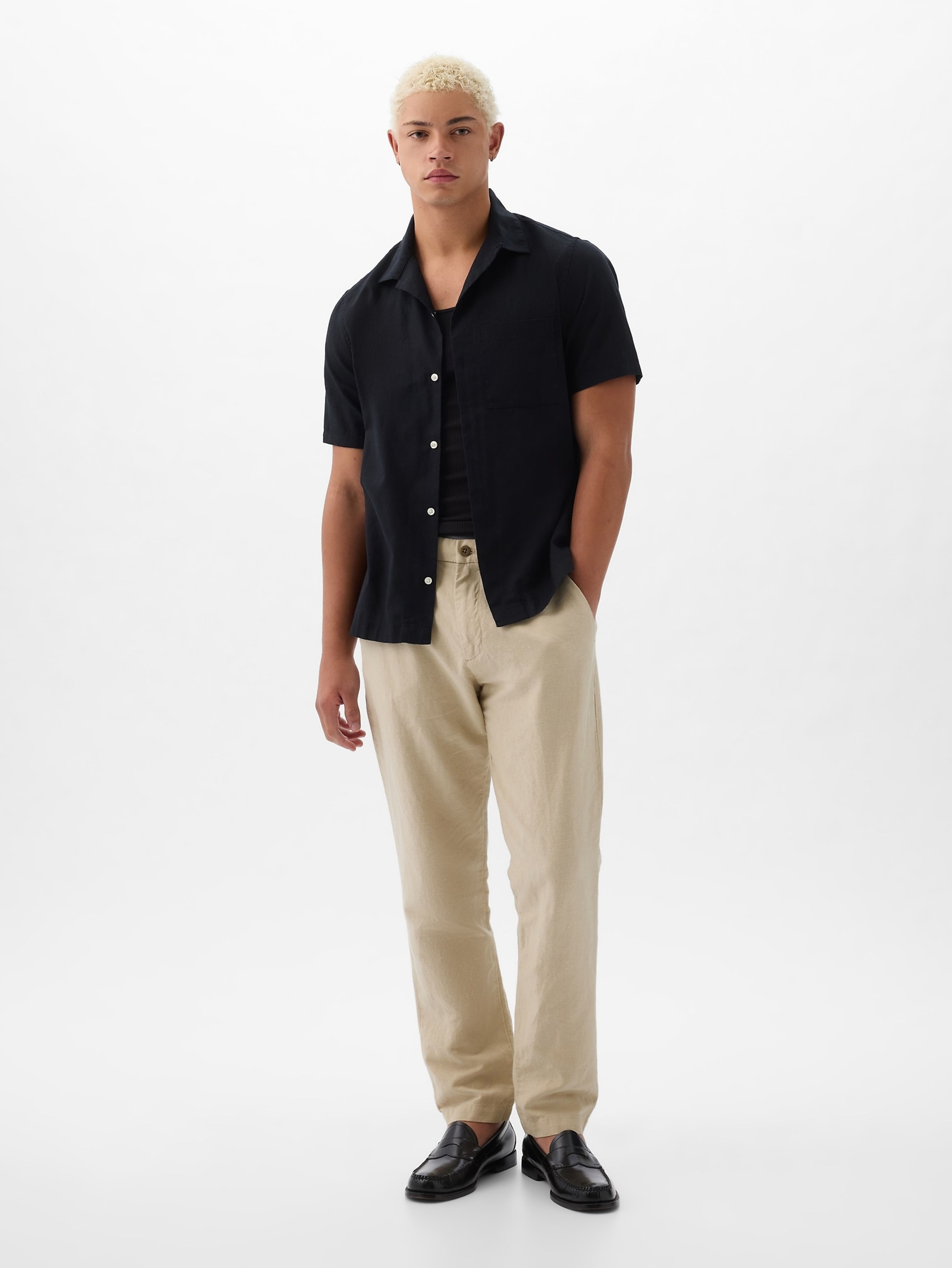 Leinenhose Slim