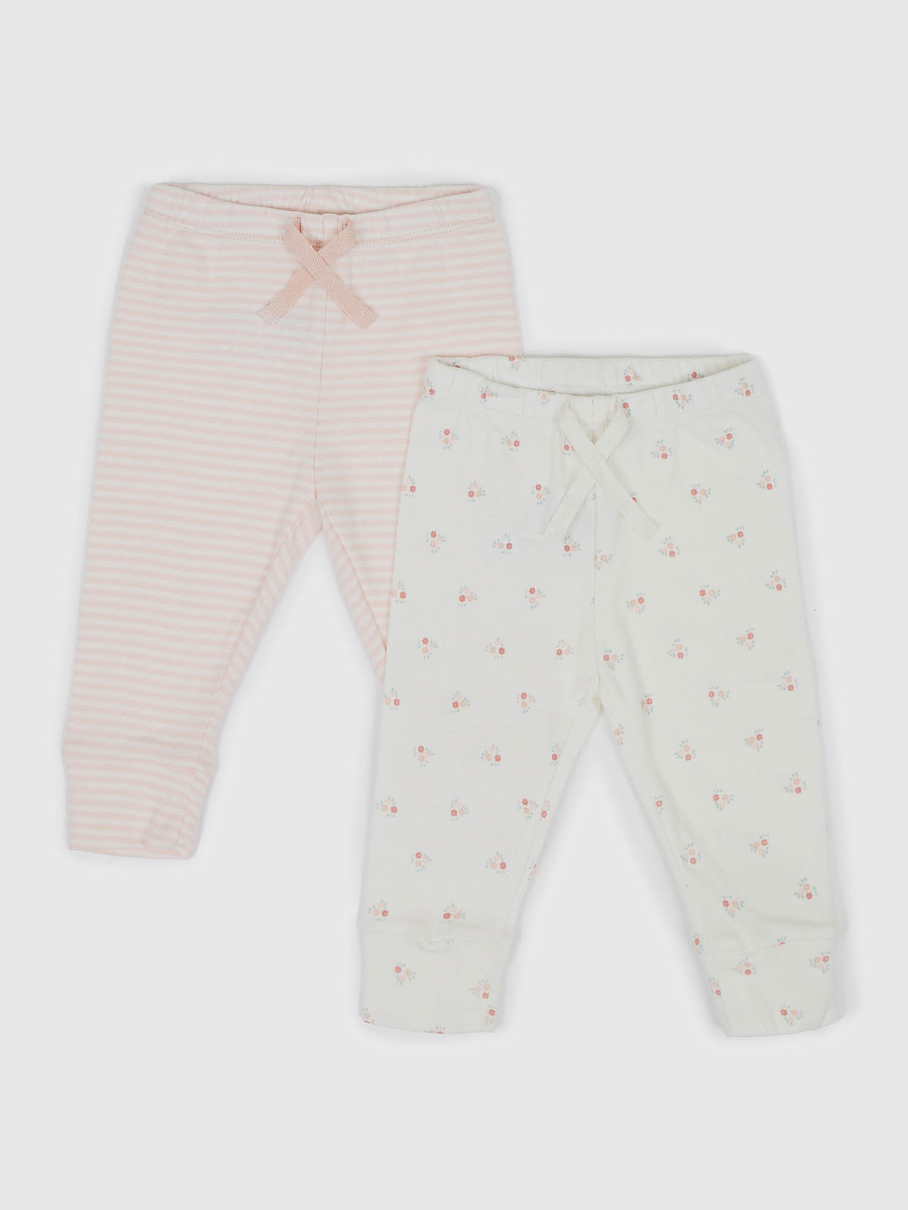 Baby bawełniane legginsy, 2 szt.