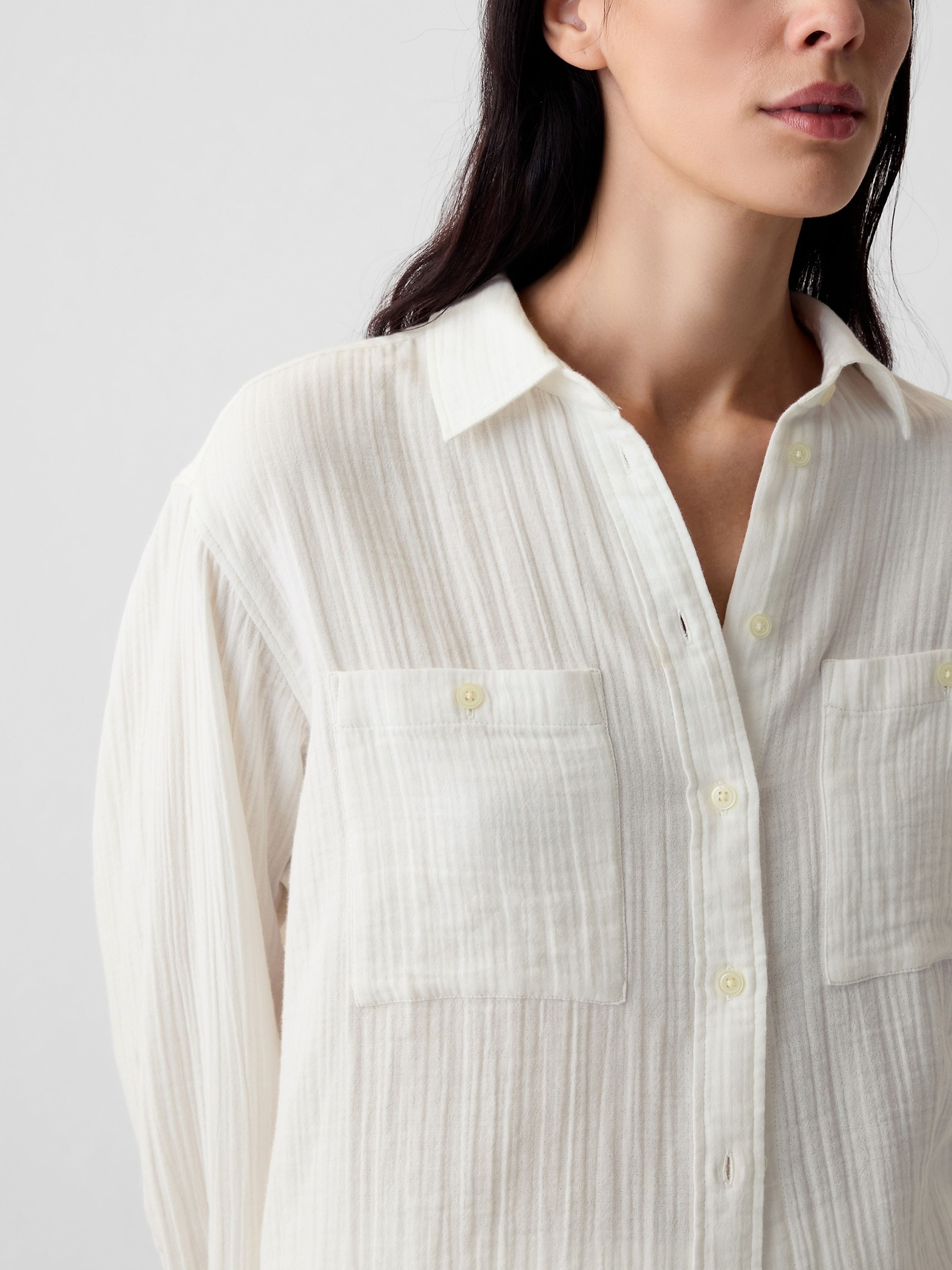 Chemise oversize en mousseline - 004