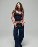 Jeansy The Hailey Extra Baggy-Granatowy - 003