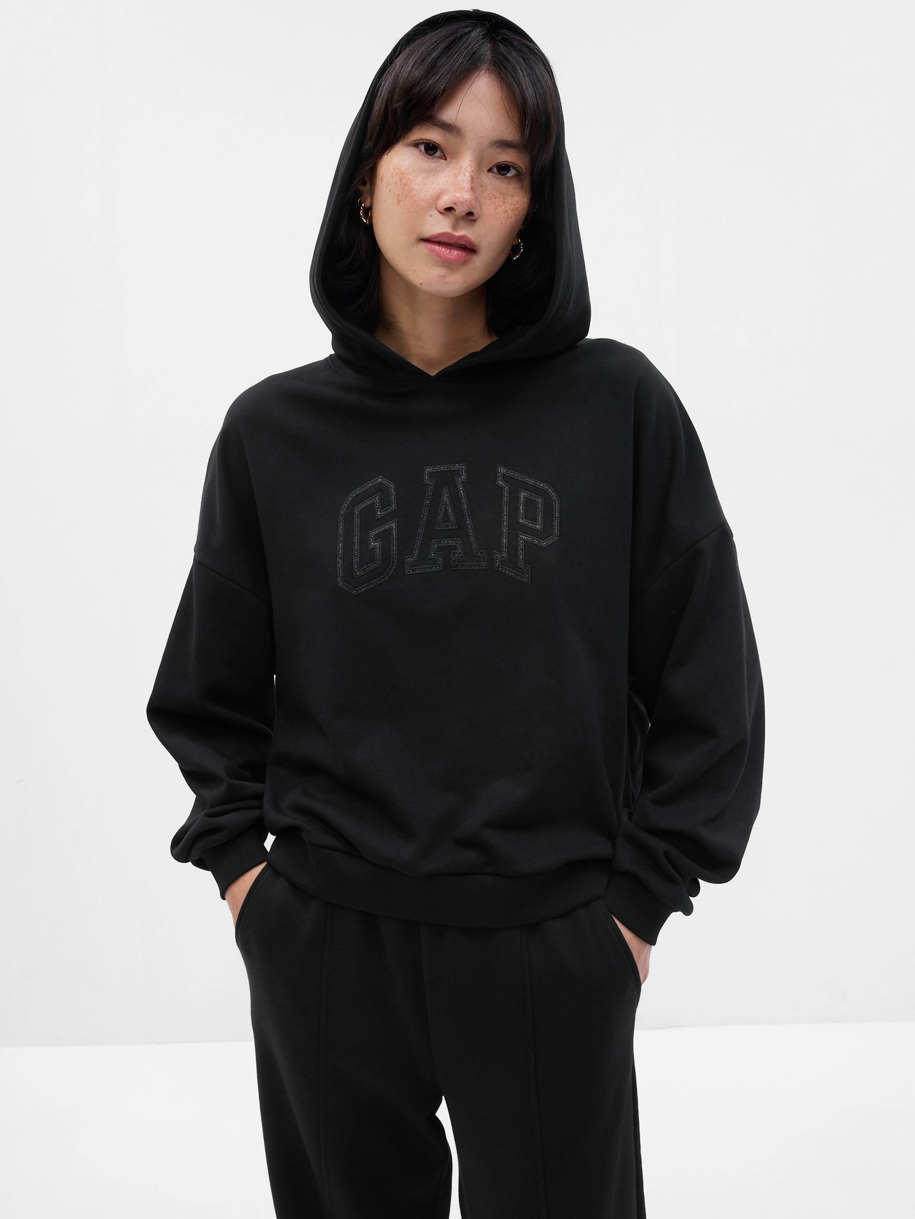 Sweatshirt mit Logo und Kapuze