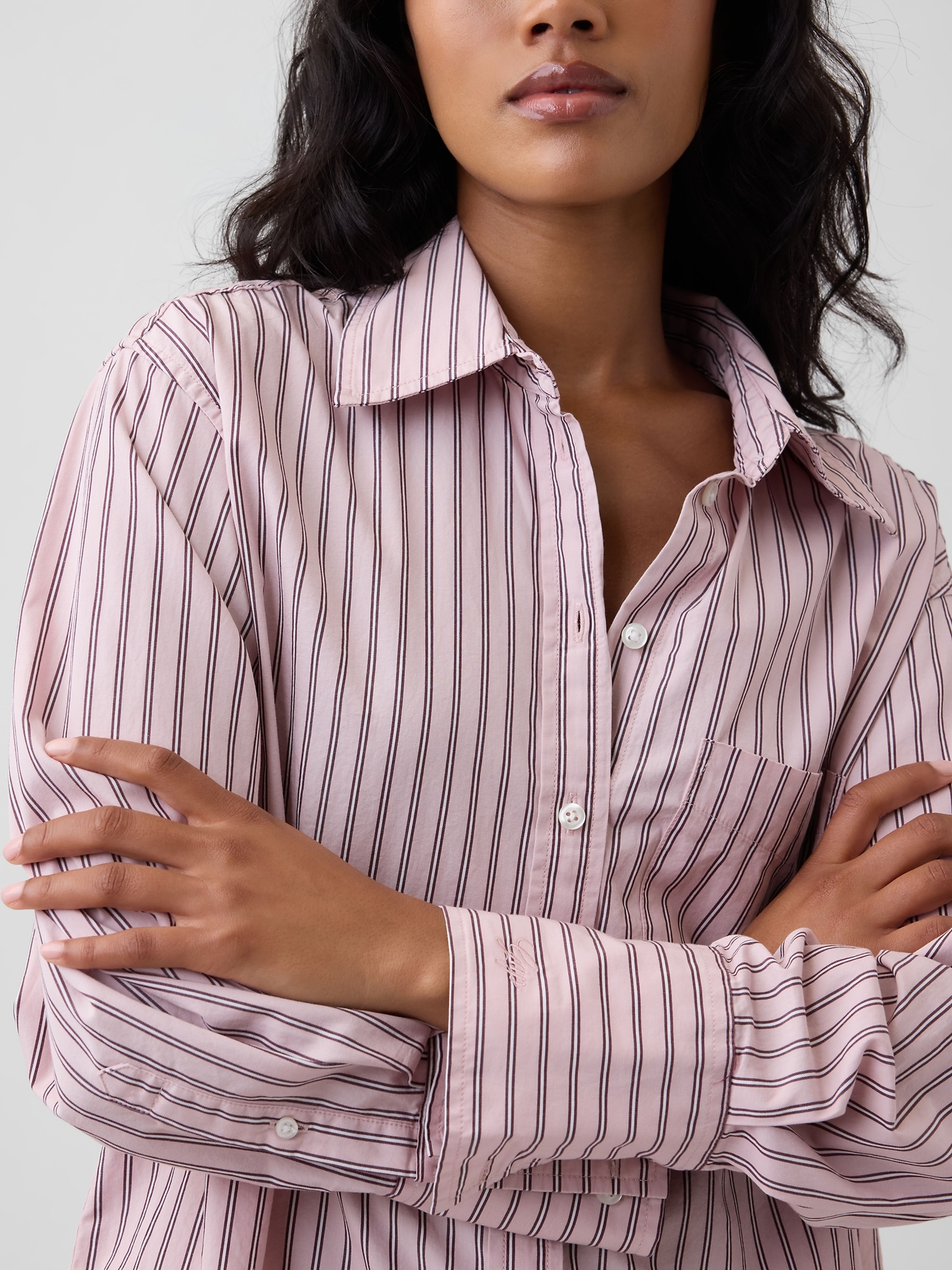 Popelínová oversize košeľa Big Shirt - 004