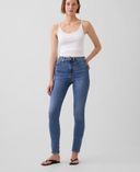 High Rise True Skinny Jeans-Blauw - 001