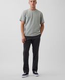 Khaki Straight nadrág-Fekete - 002