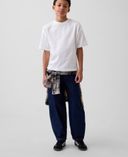 Detské džínsy Easy Baggy Taper-Tmavomodrá - 001
