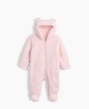 Baby salopetă sherpa Brannan Bear-Roz - 001
