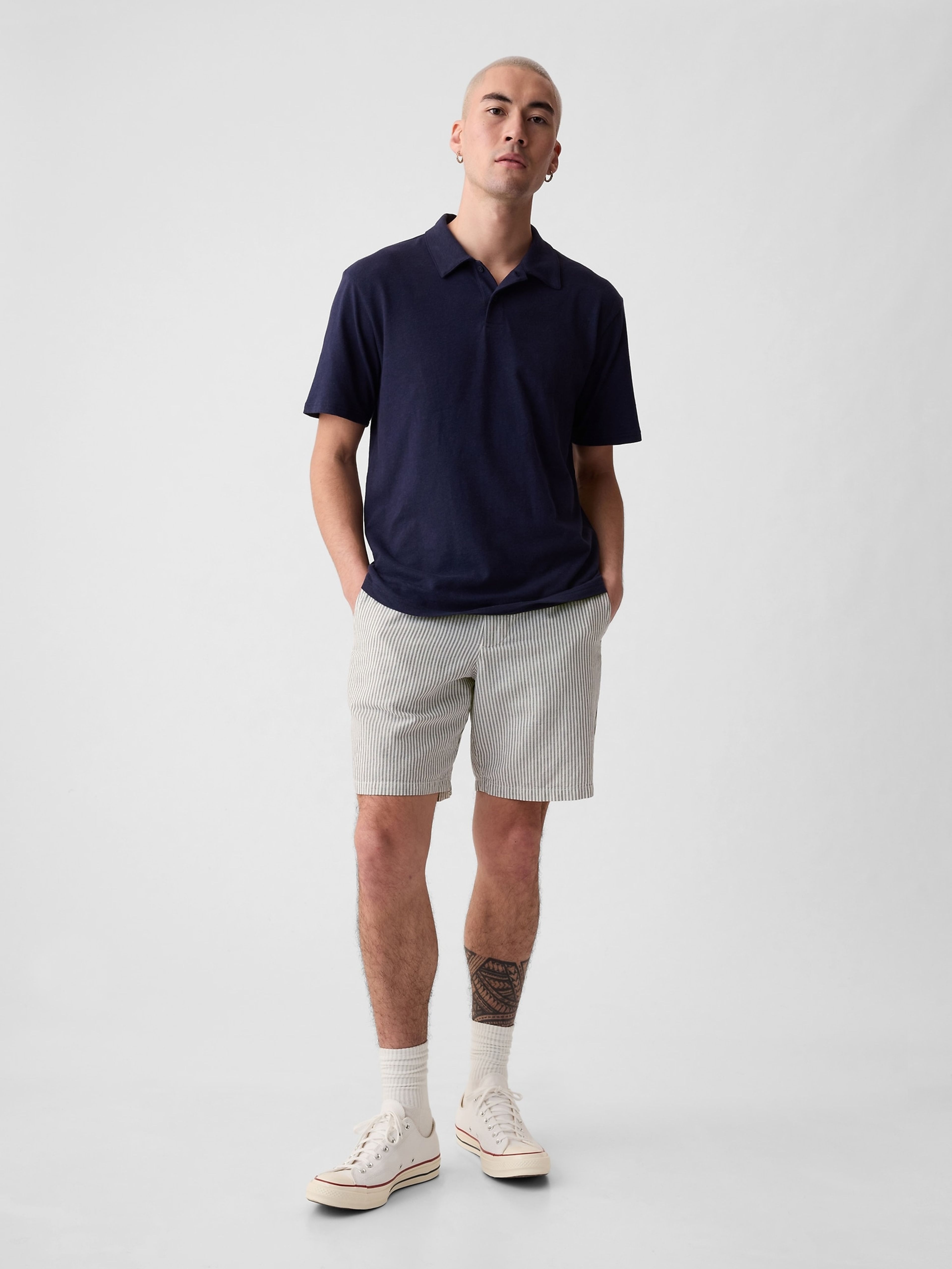 Shorts aus Leinen