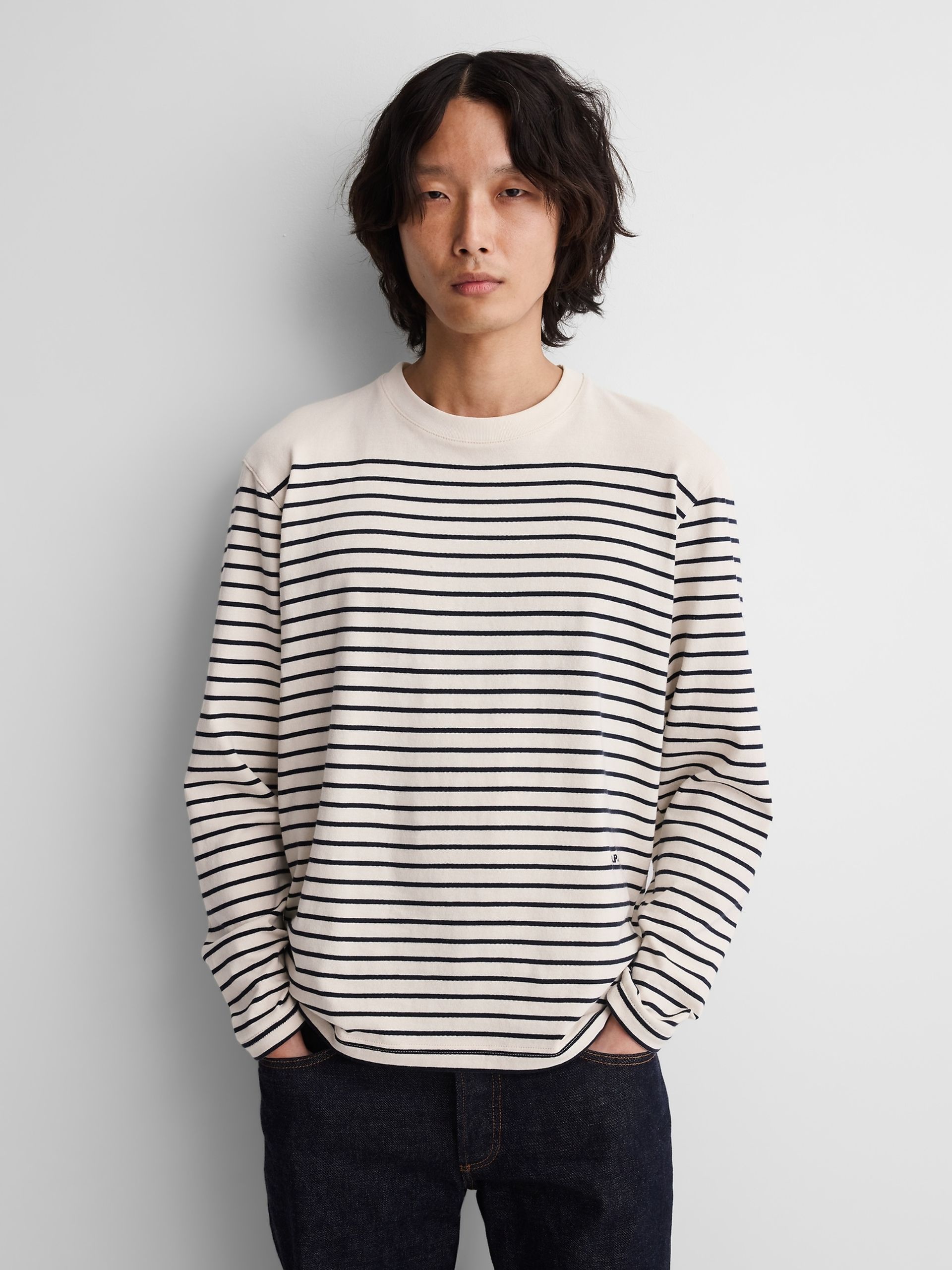 Gestreept T-shirt Gap × A.P.C. unisex - 001