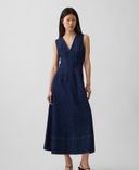 Vestido maxi vaquero-Azul marino - 001