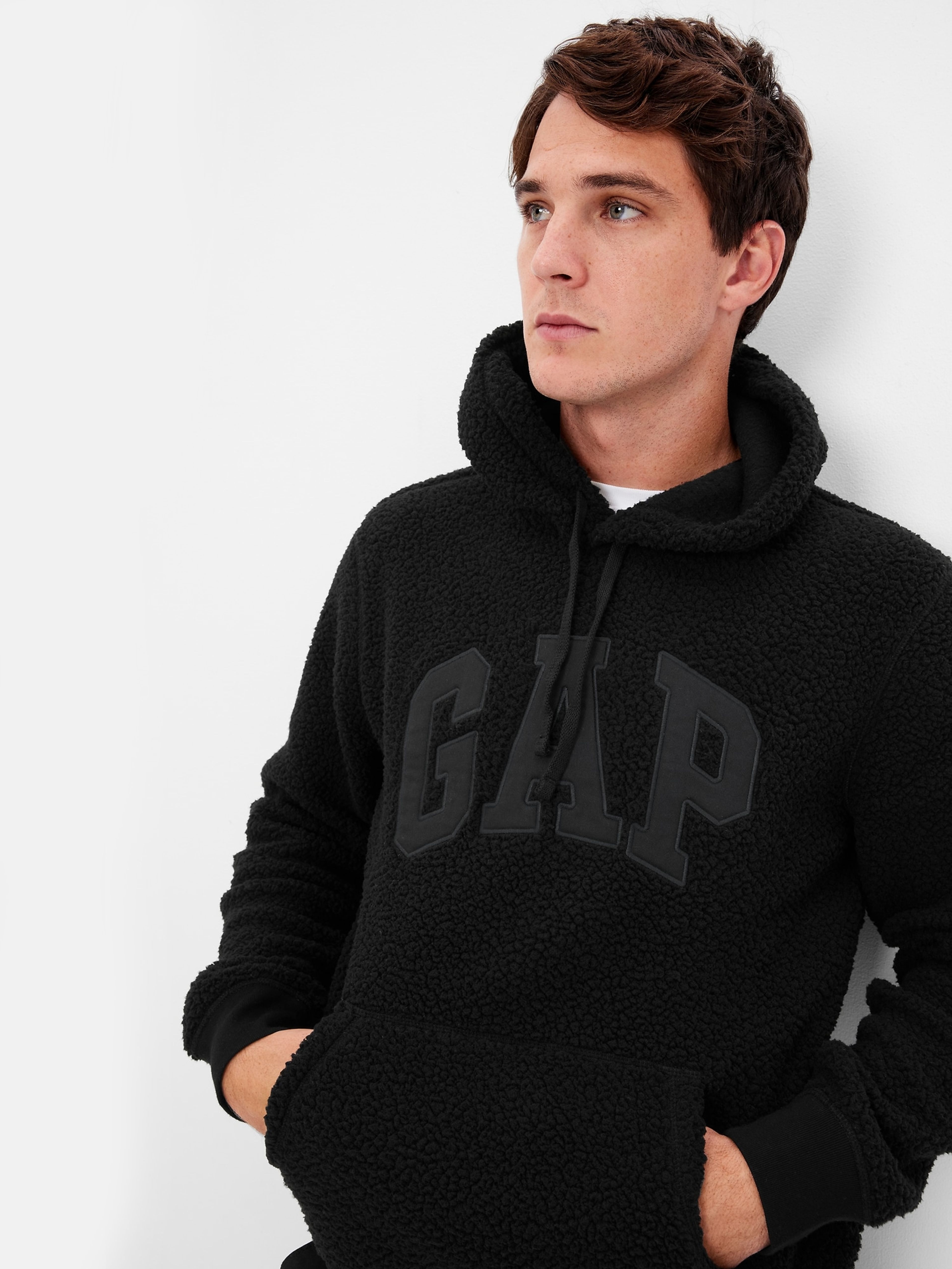 Bluza logo GAP classic sherpa