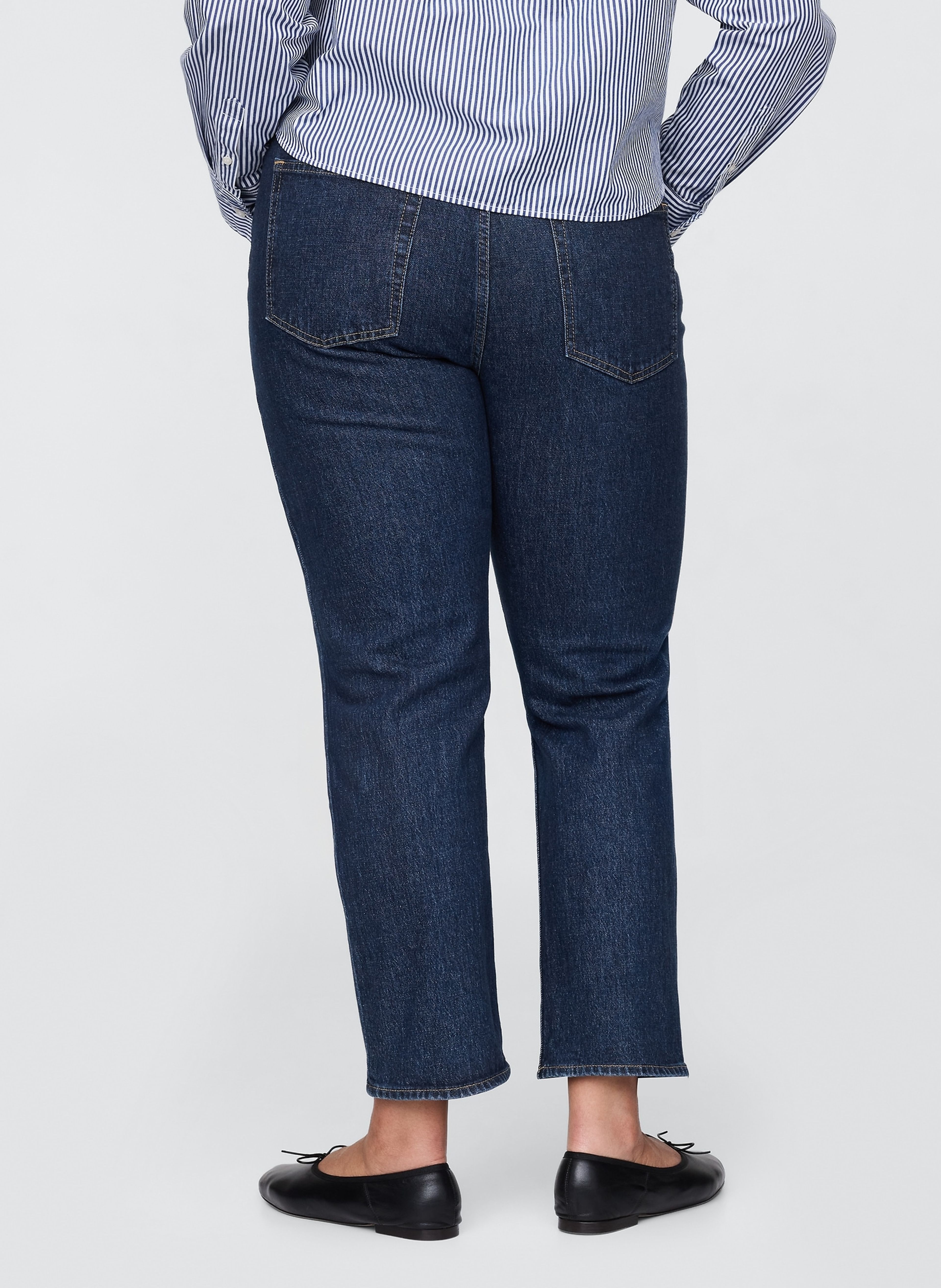 Džínsy High Rise Cheeky Straight - 006
