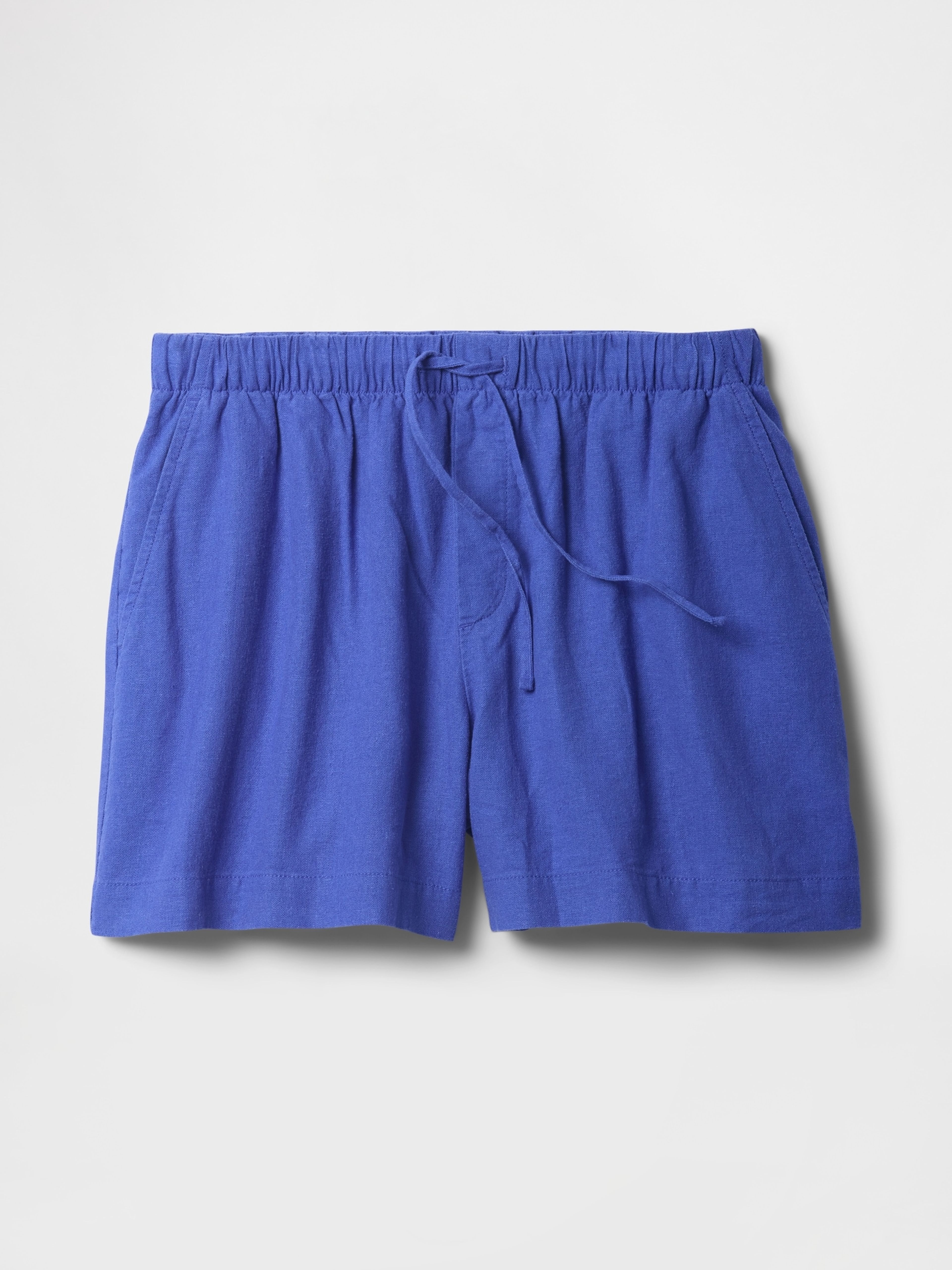 Pantaloni scurți din amestec de in - 005
