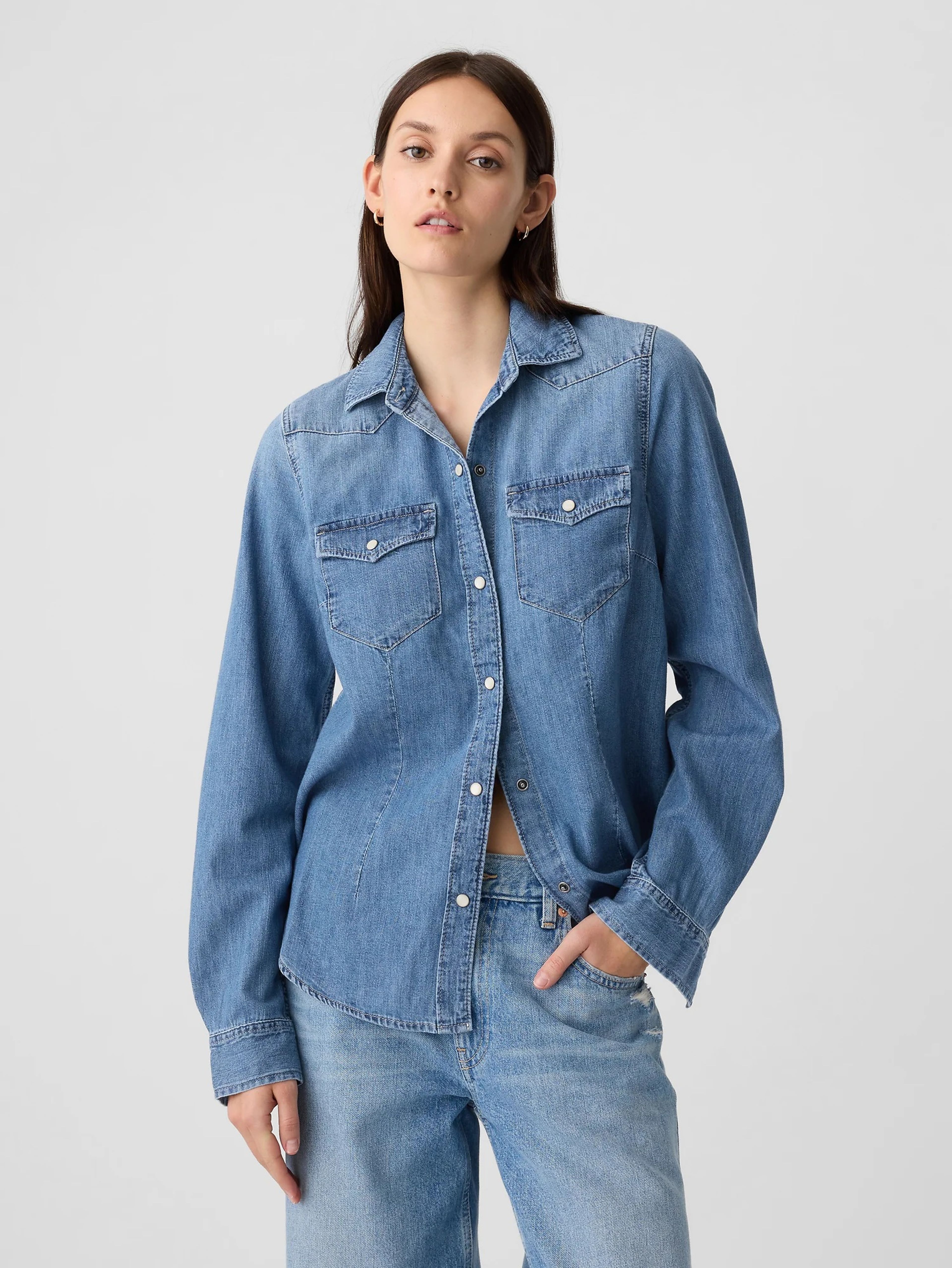 Westernhemd aus Denim