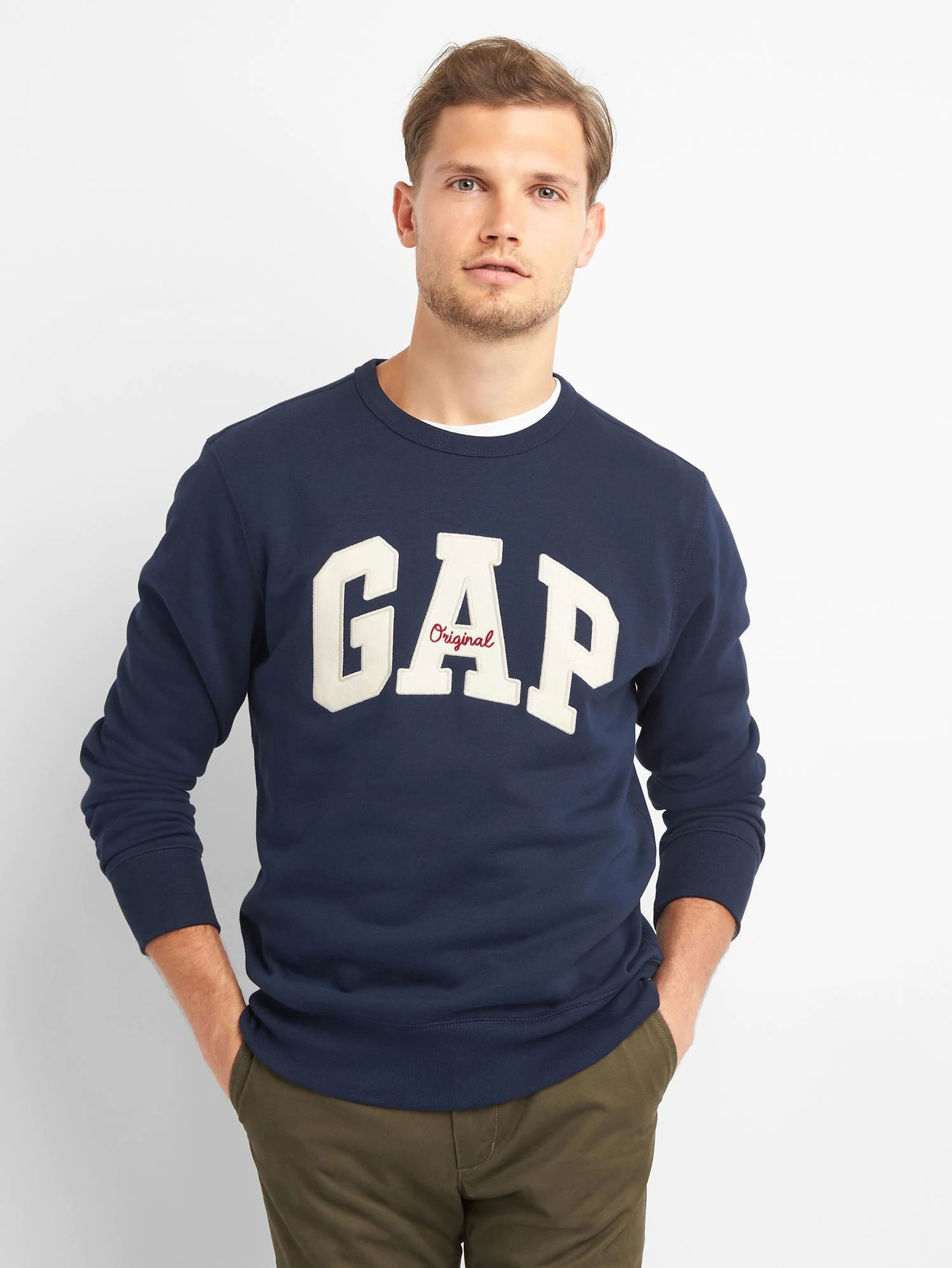 GAP logós fleece pulóver