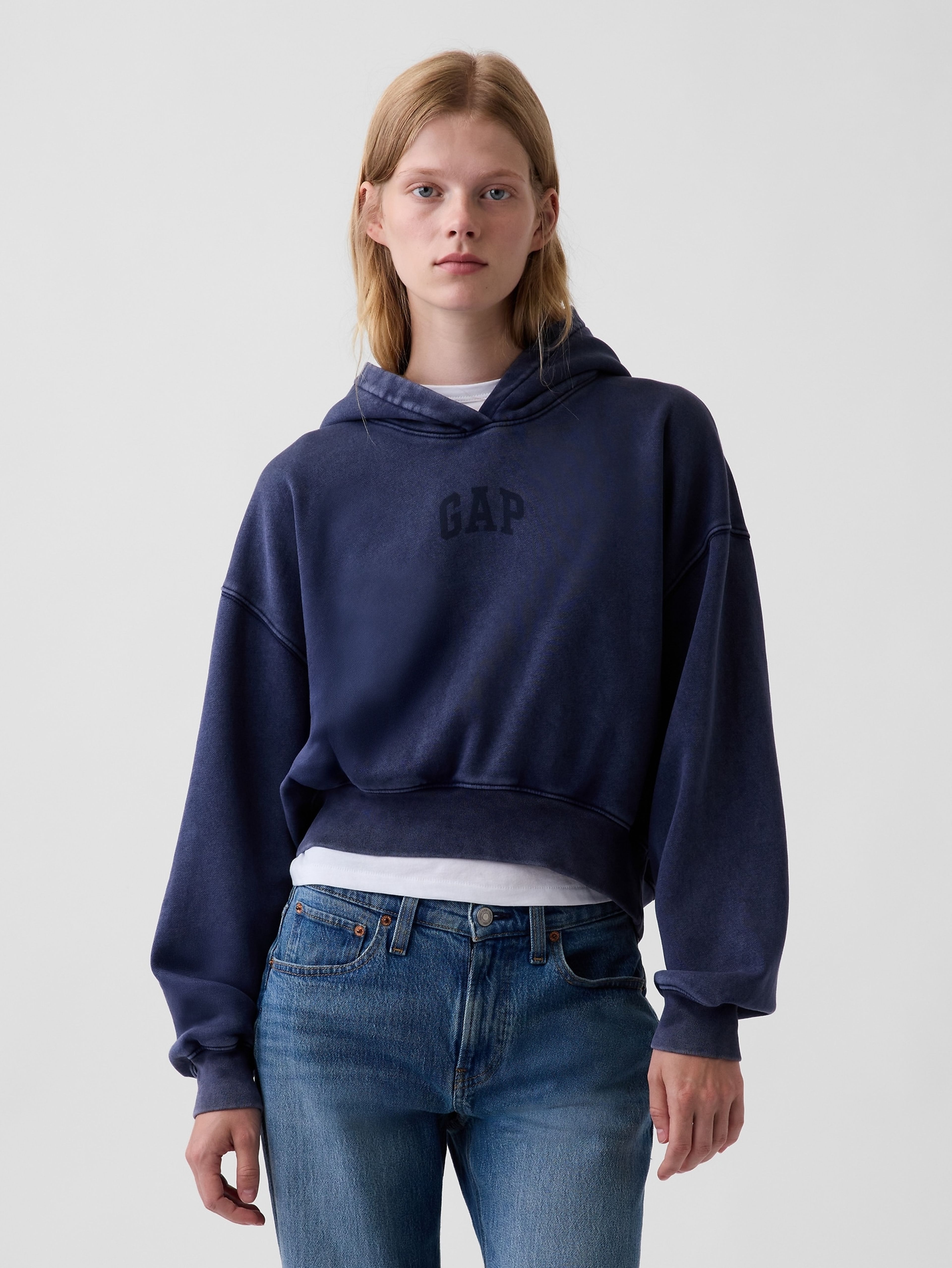 Sweat crop VintageSoft avec logo - 001