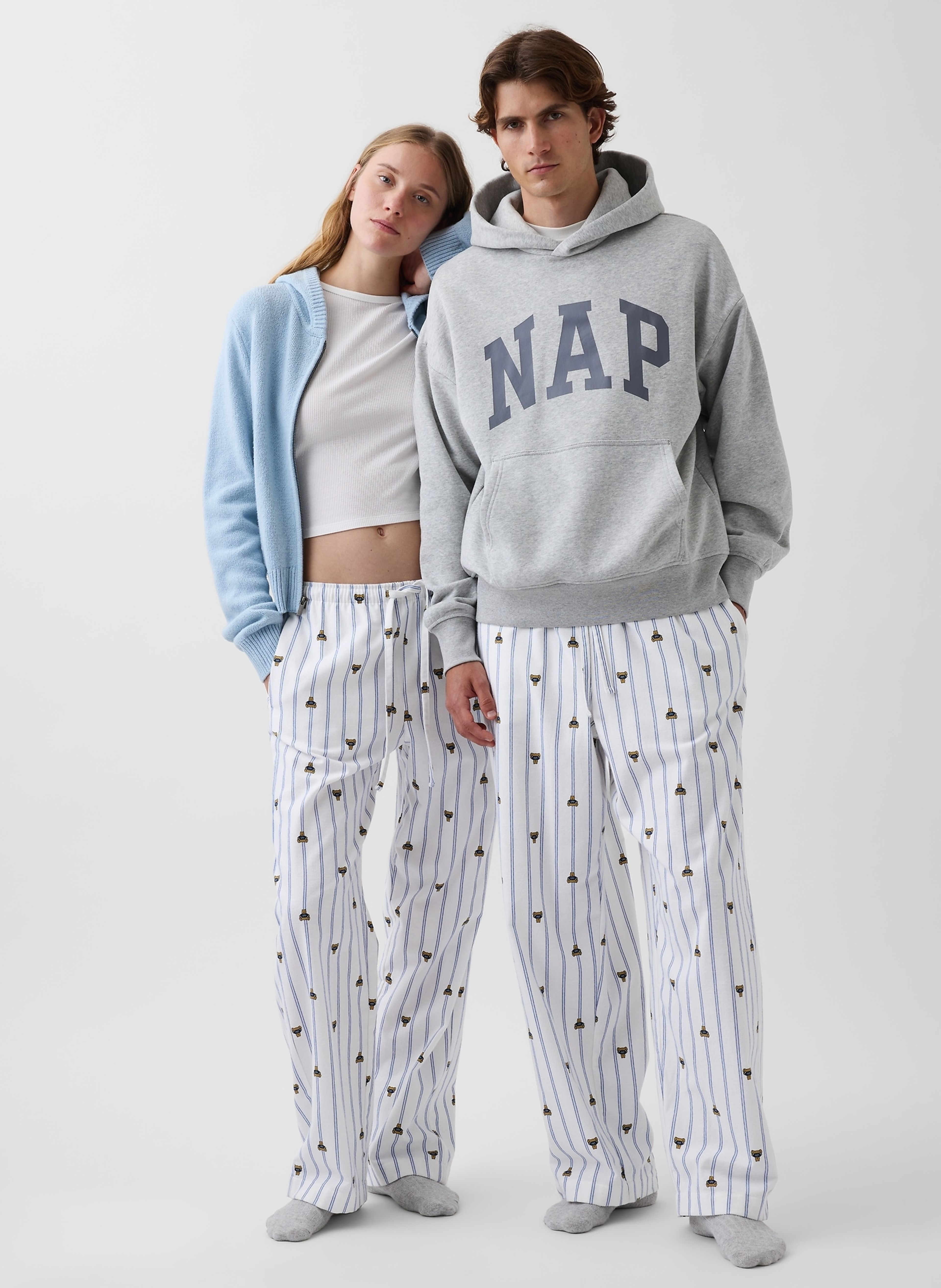 Pyžamové flanelové nohavice Brannan Bear unisex - 002
