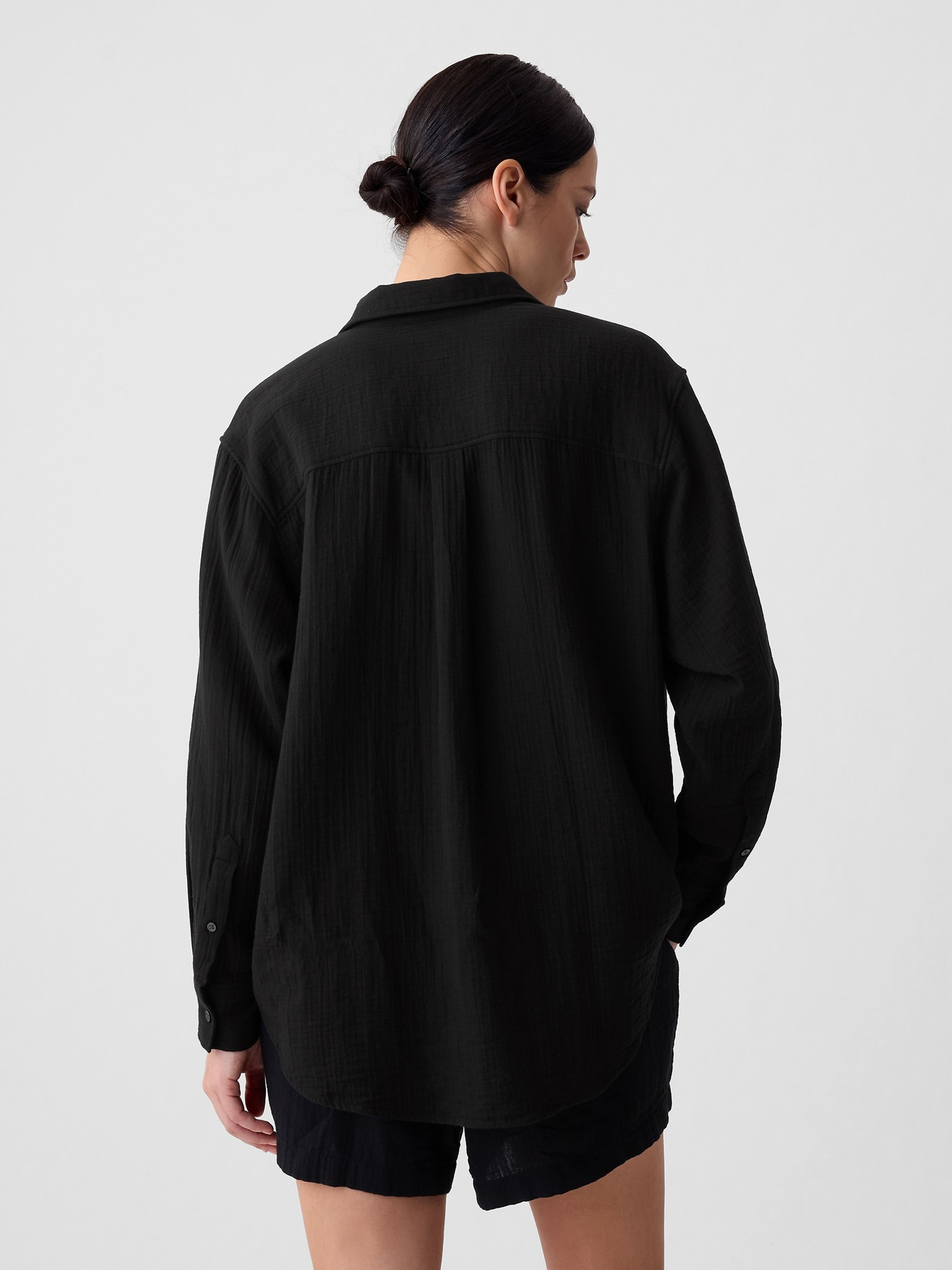 Chemise oversize en mousseline - 002