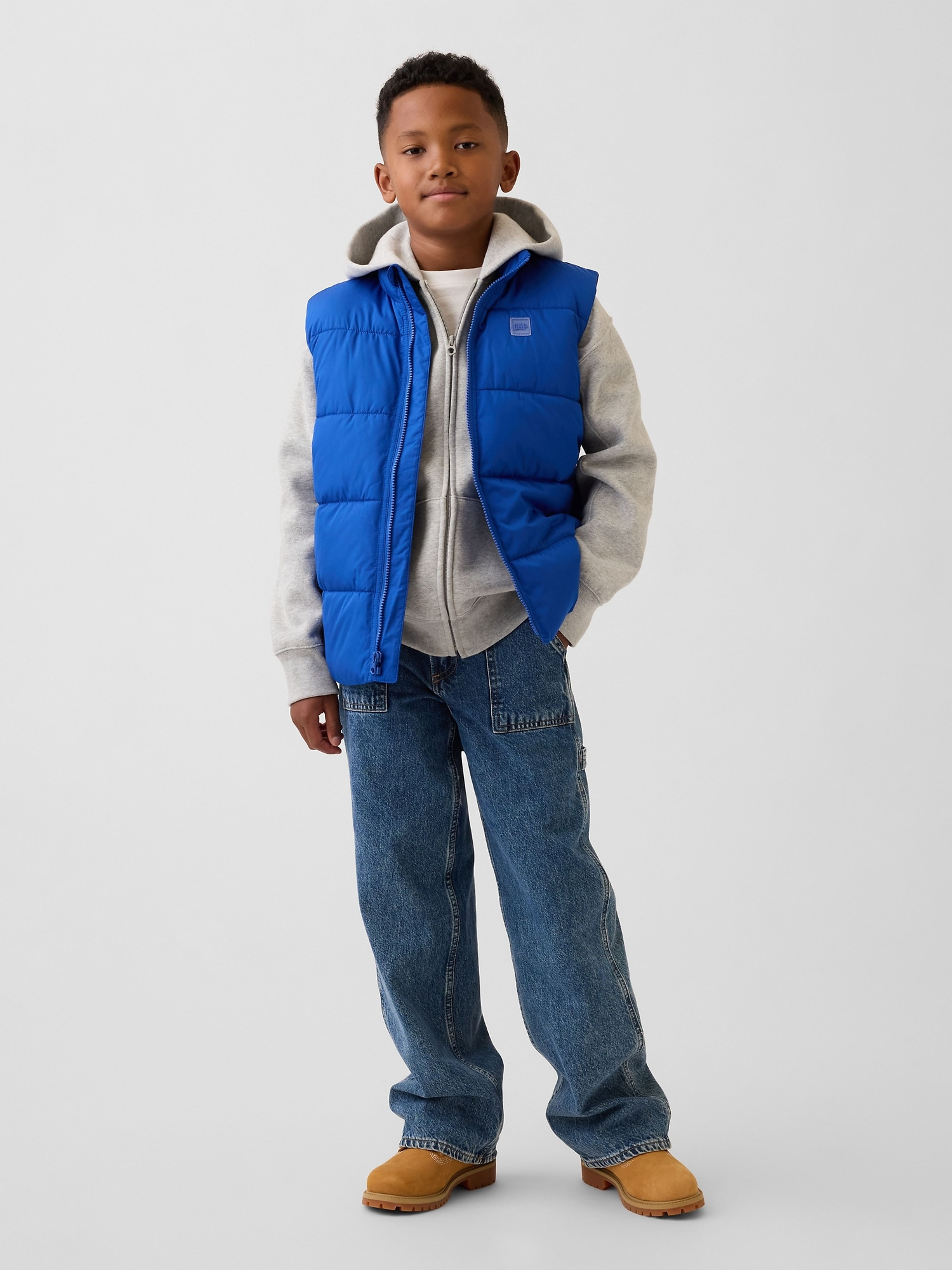 Gilet matelassé enfant avec logo - 003