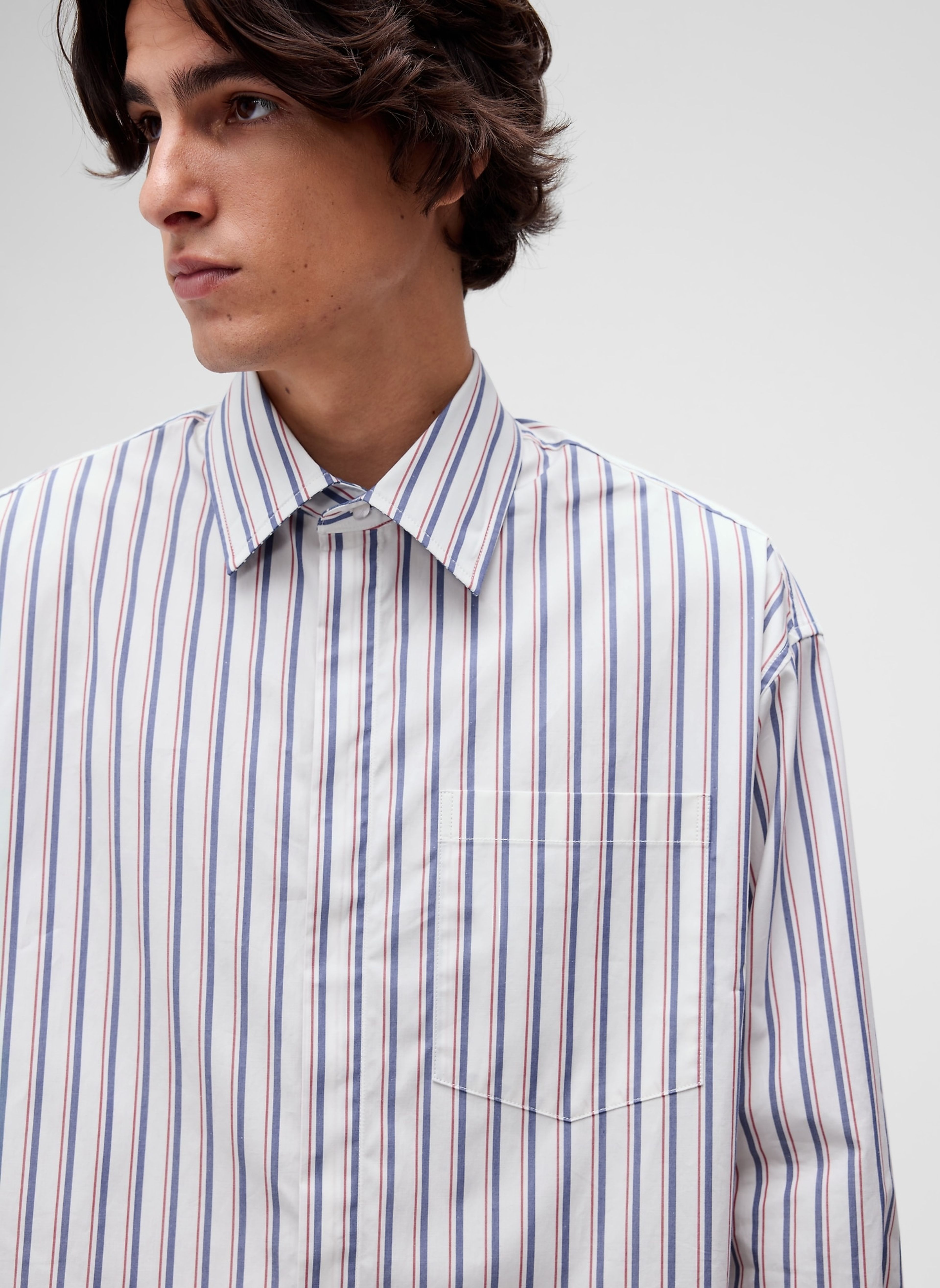 Popelínová košeľa Big Shirt GapStudio by Zac Posen unisex - 005