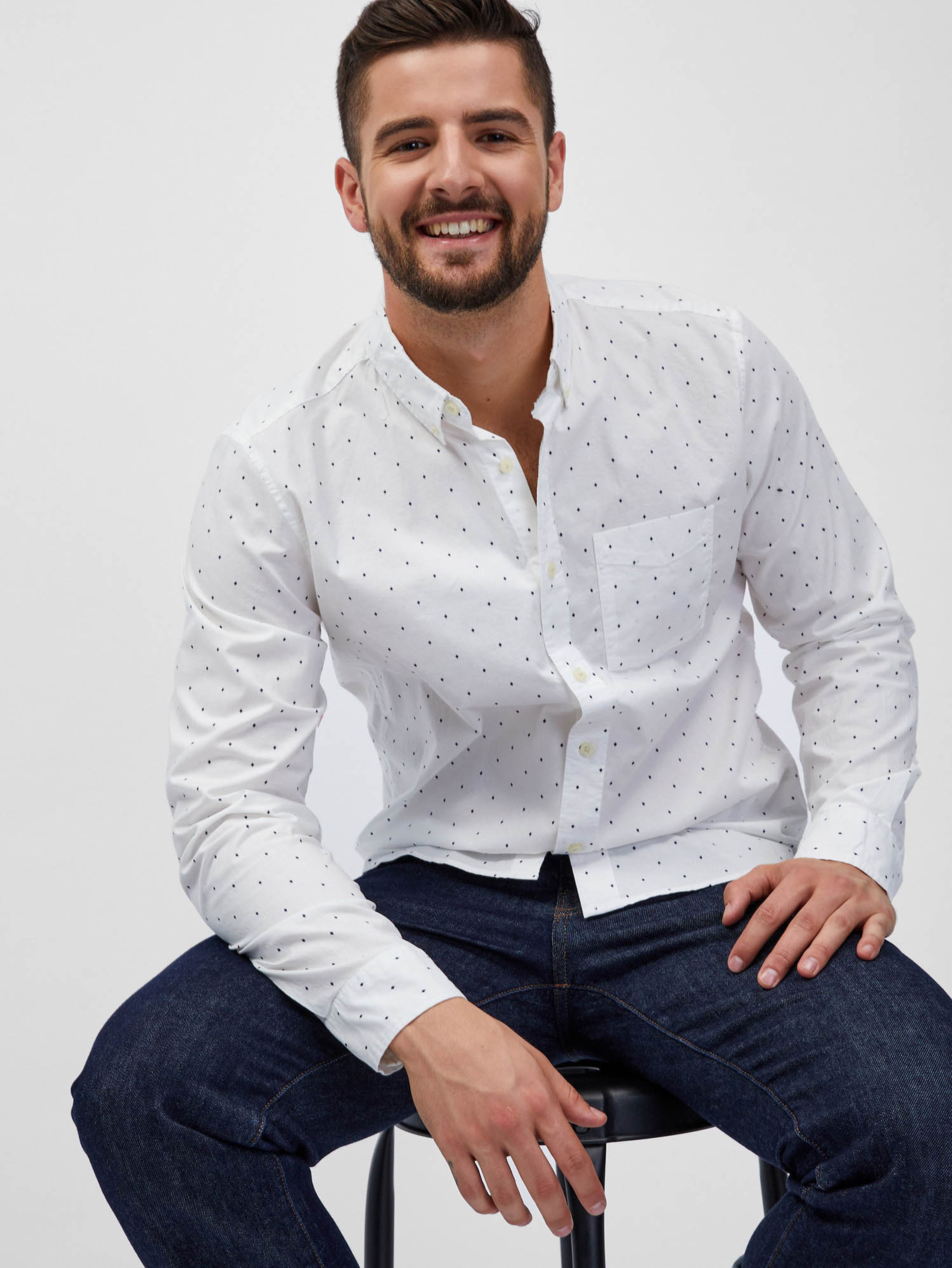 Cămașă basic cu buline