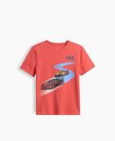 Dziecięcy T-shirt z nadrukiem-Czerwony - 002