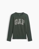 Camiseta infantil con logo-Verde - 003
