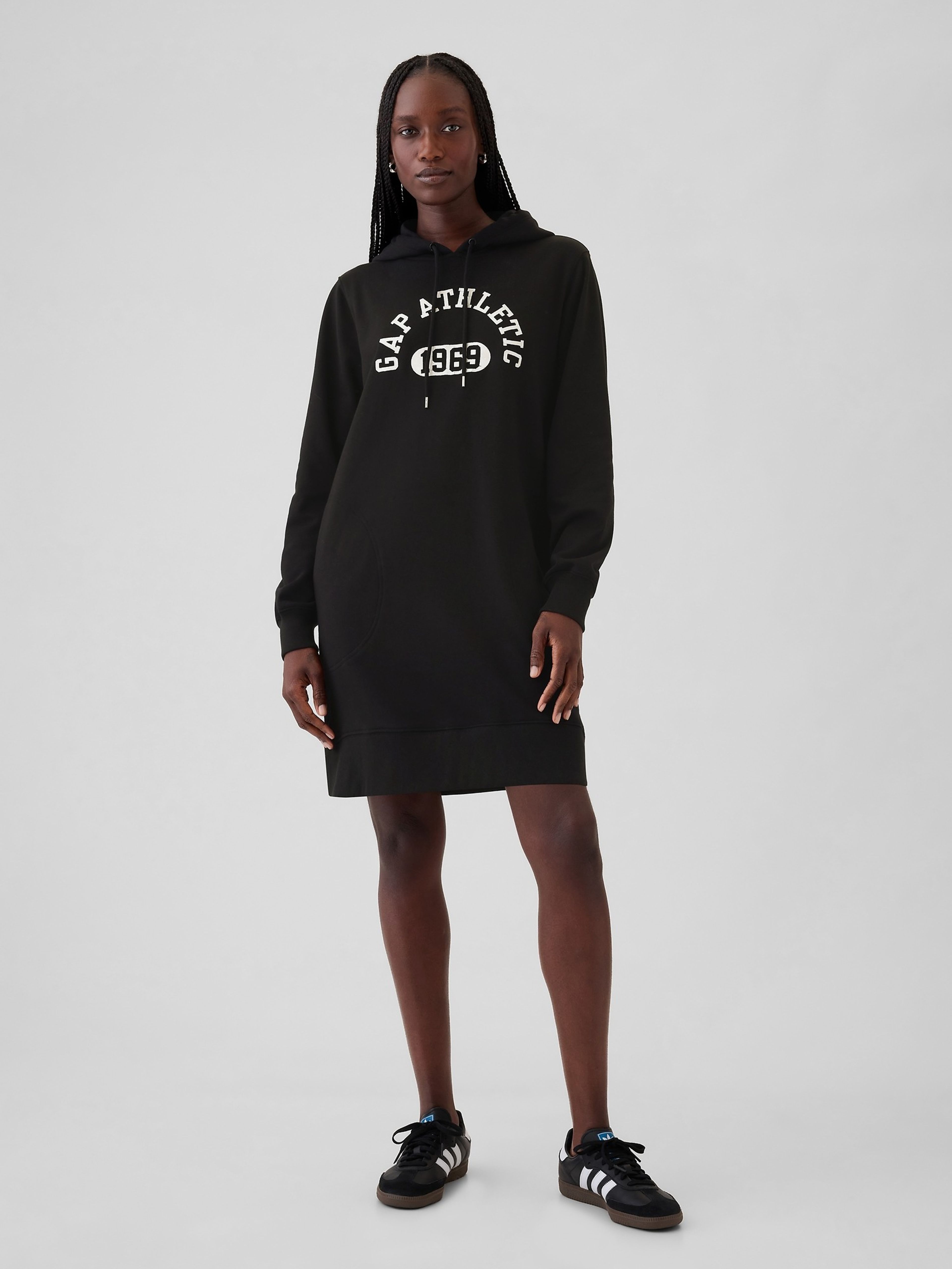 Sweatshirt-Kleid mit Logo