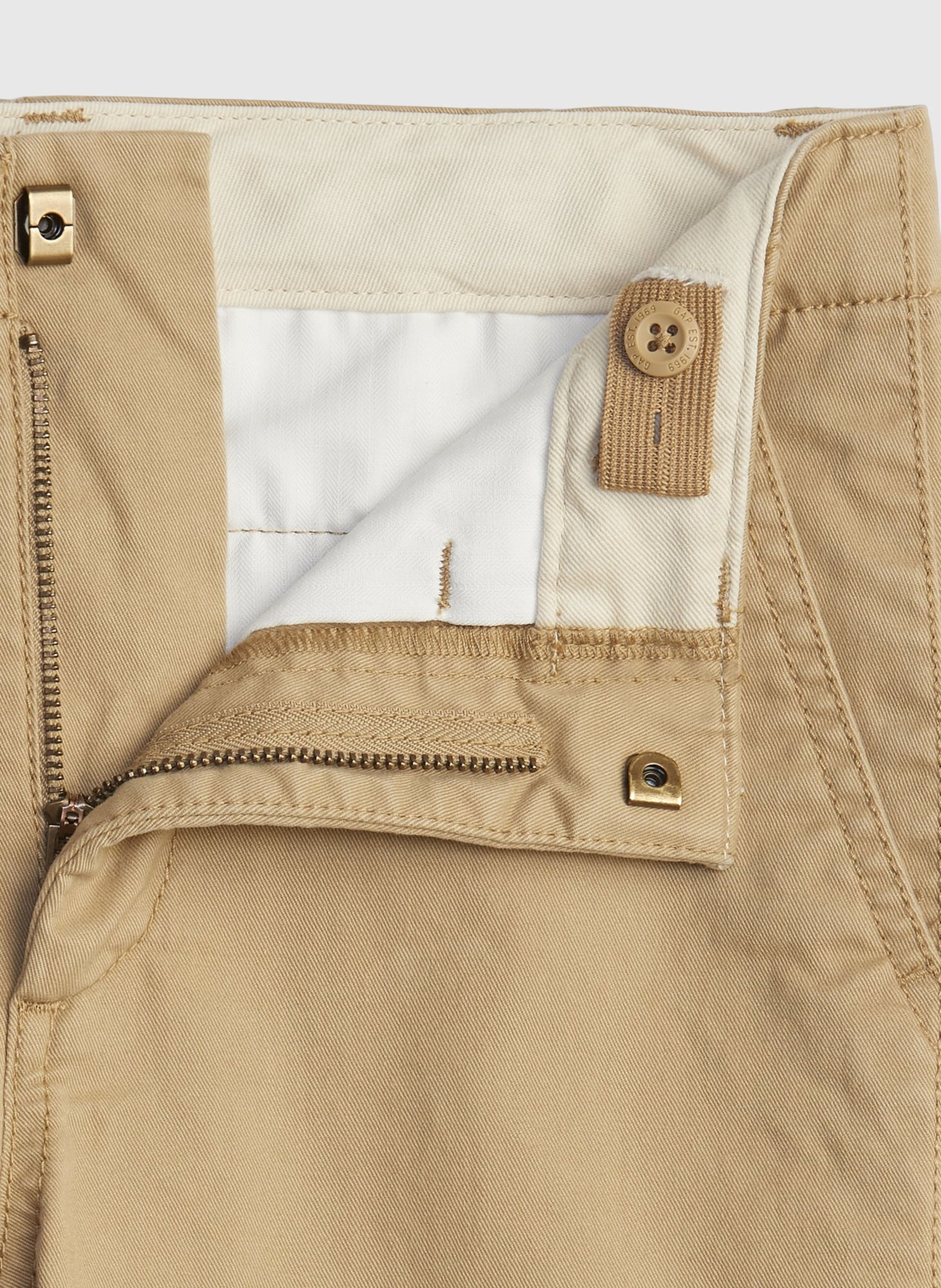 Spodnie dziecięce khaki Straight Stretch - 004