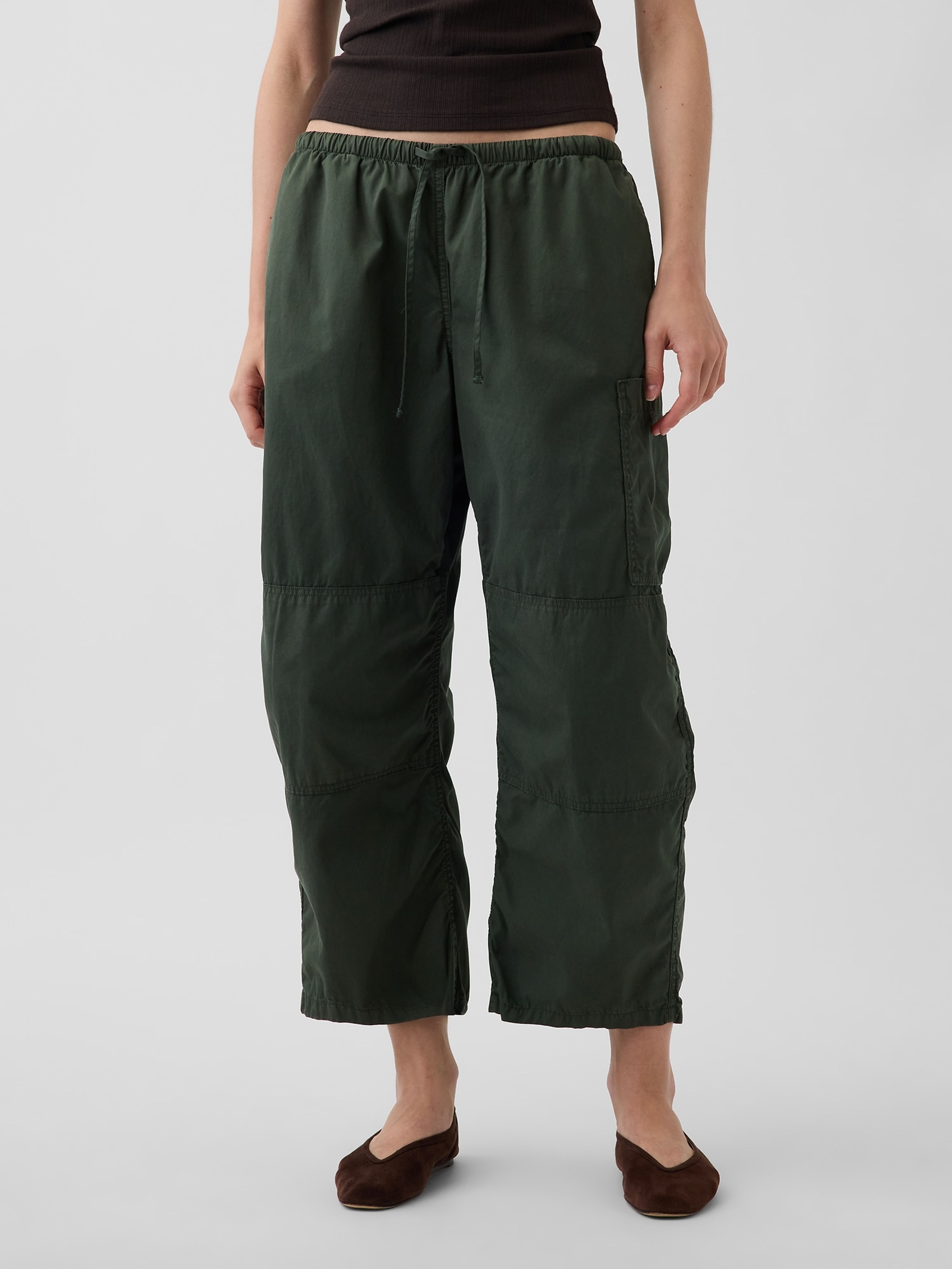 Nohavice Mid Rise Twill Barrel - 002