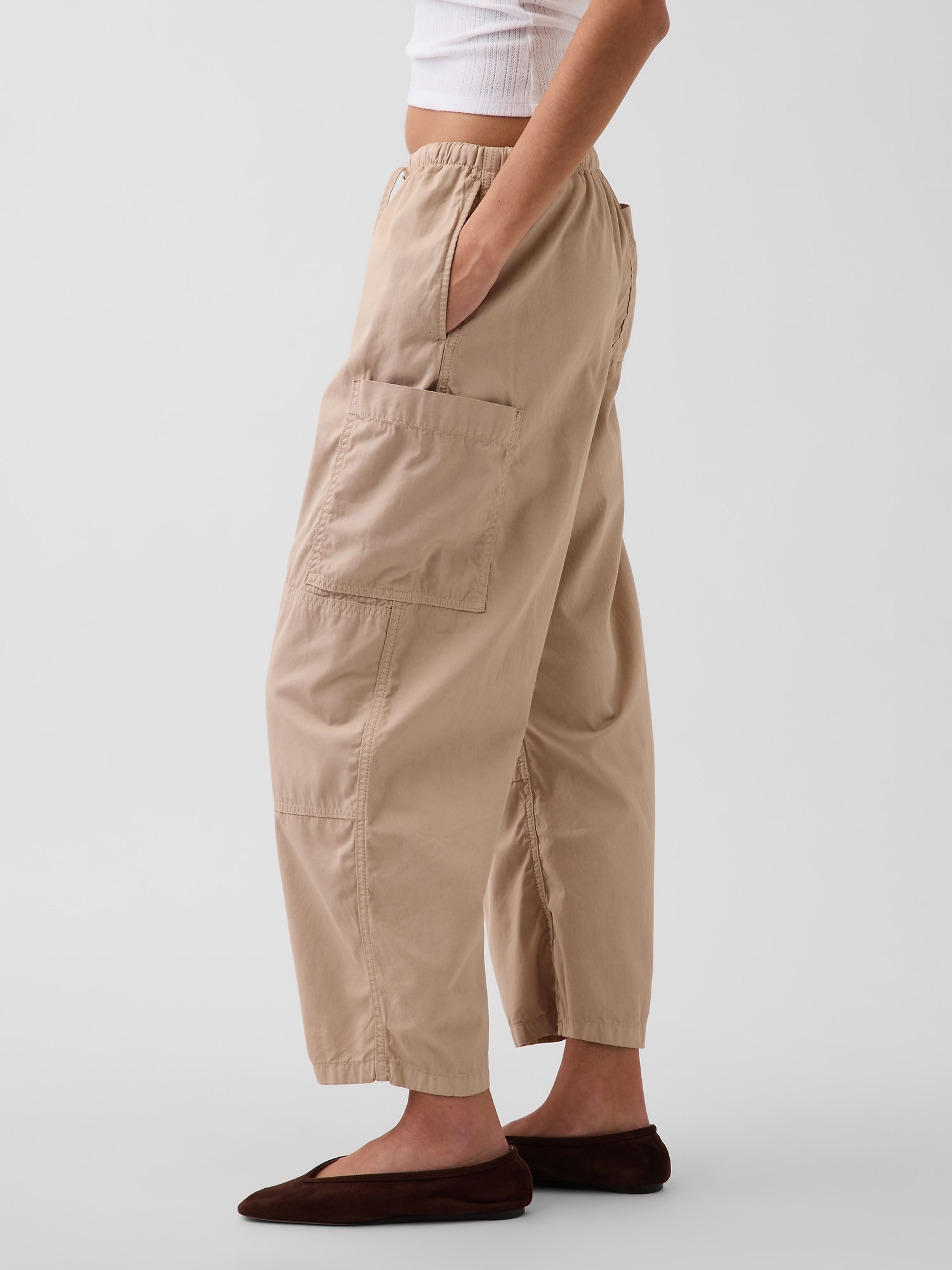 Nohavice Mid Rise Twill Barrel - 003