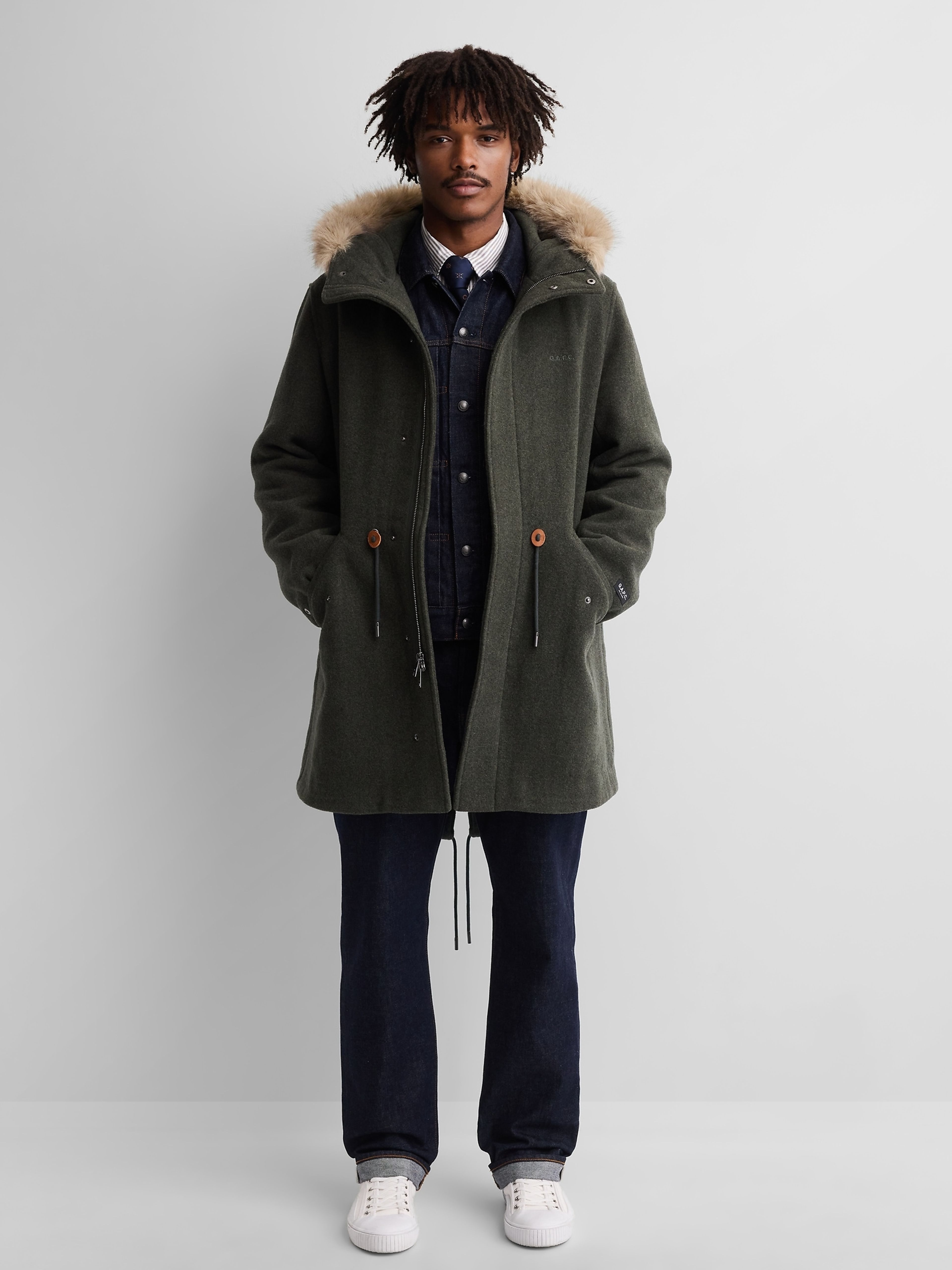 Oversize parka van wolmix Gap × A.P.C. unisex - 002