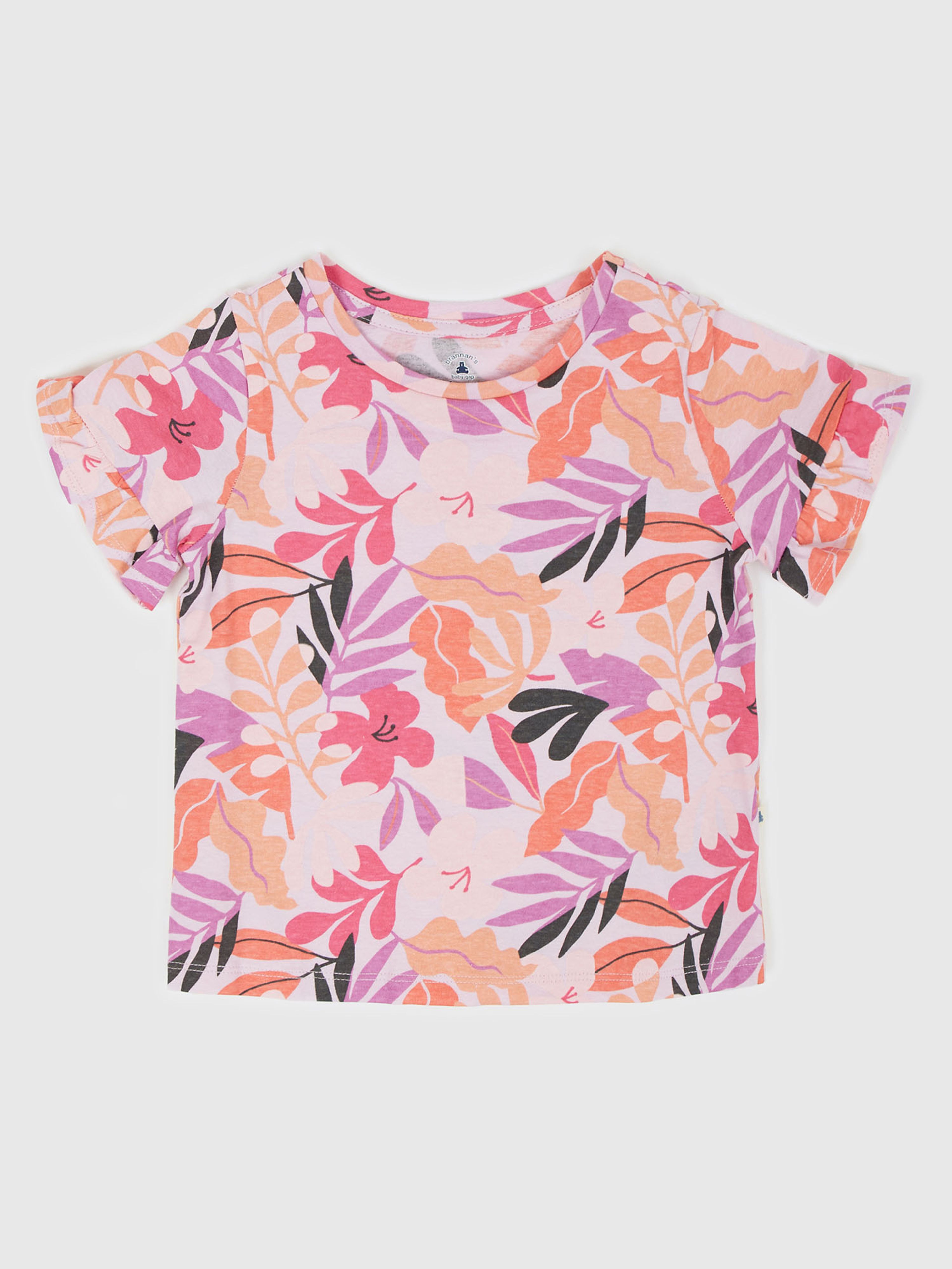 T-Shirt mit Blumenmuster für Kinder