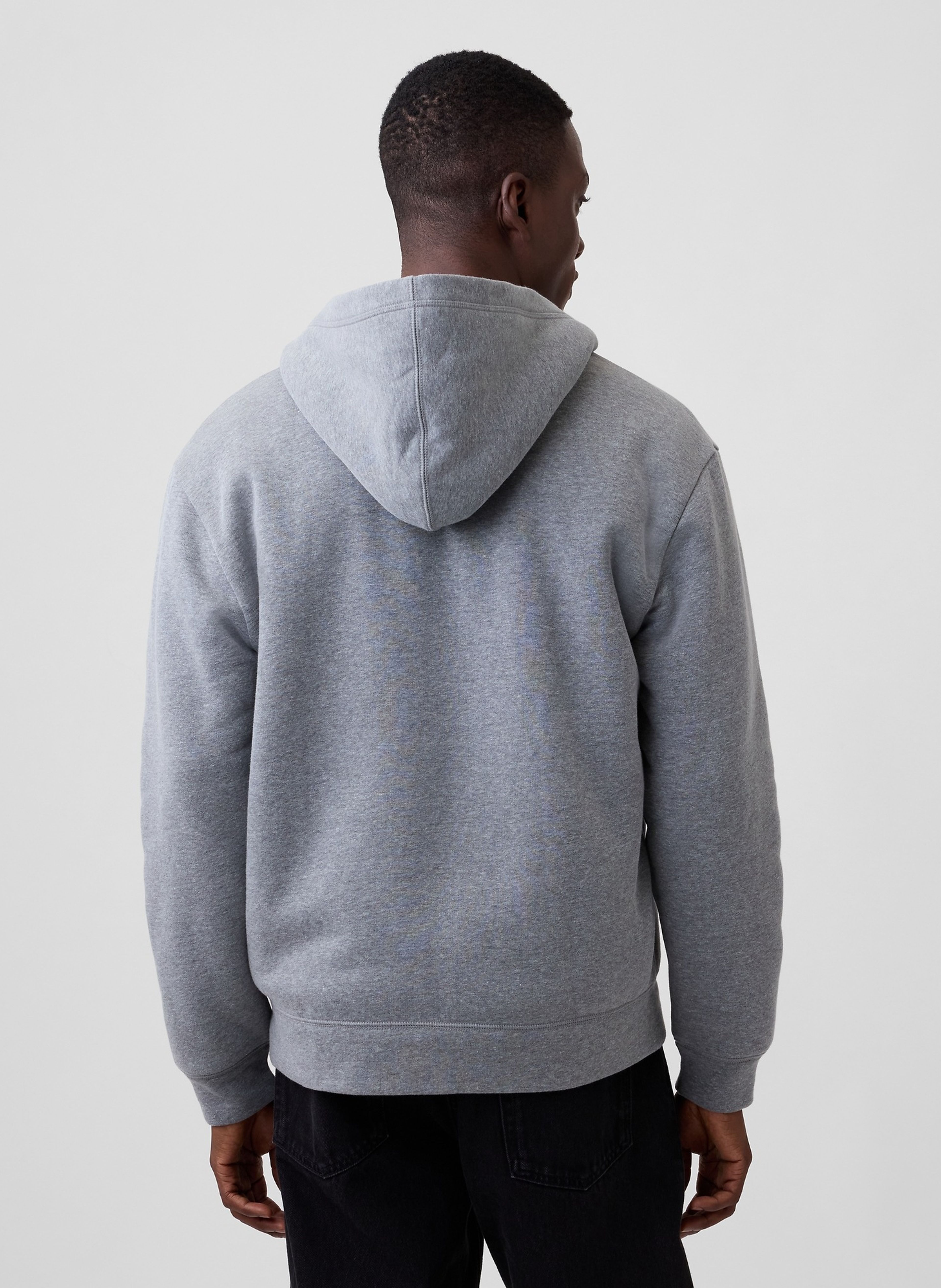 Zateplená sherpa mikina s logom - 003