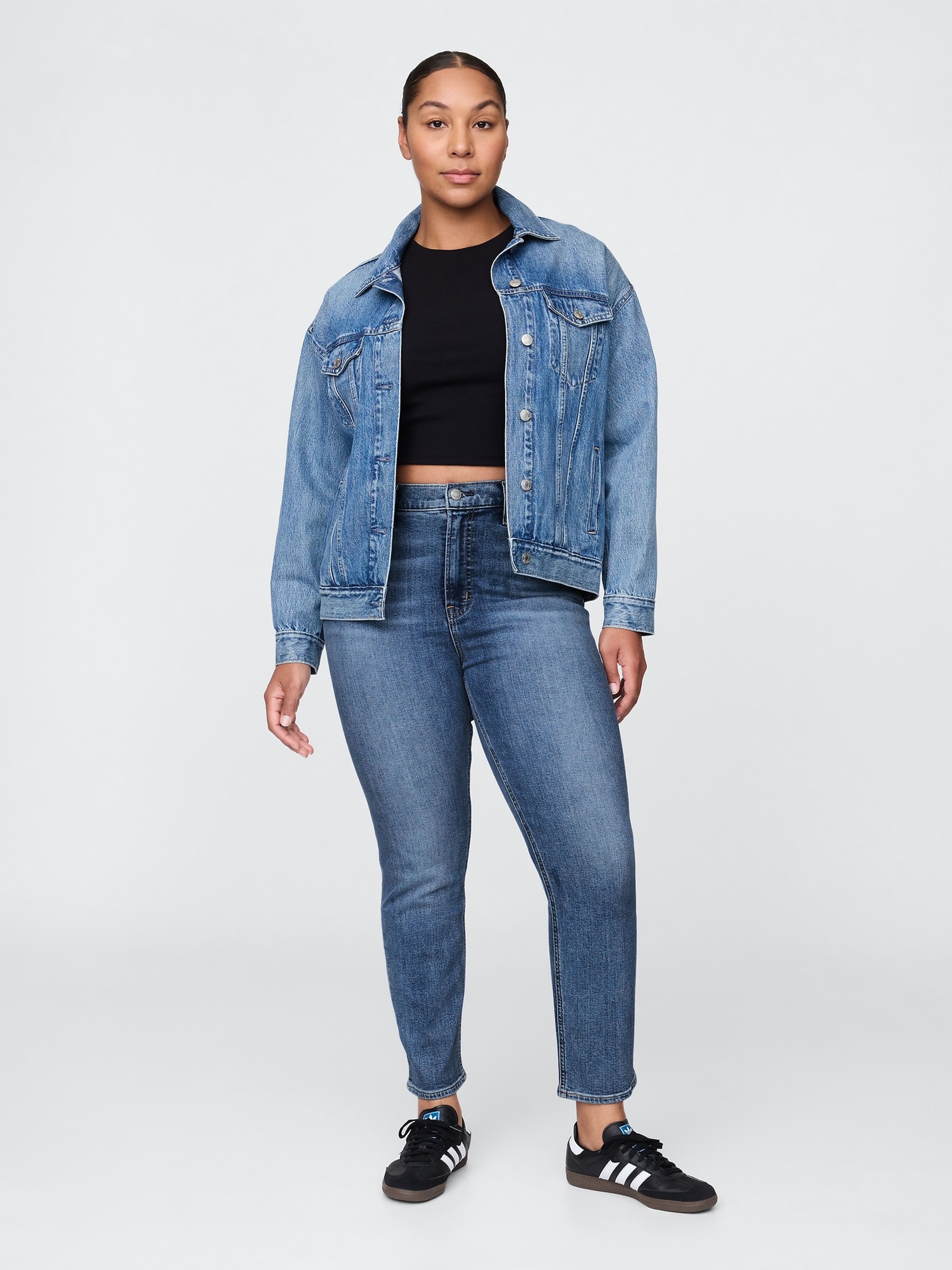 High Rise Slim Vintage Jeans - 005