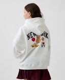 Dziecięca bluza oversize-Biały - 001