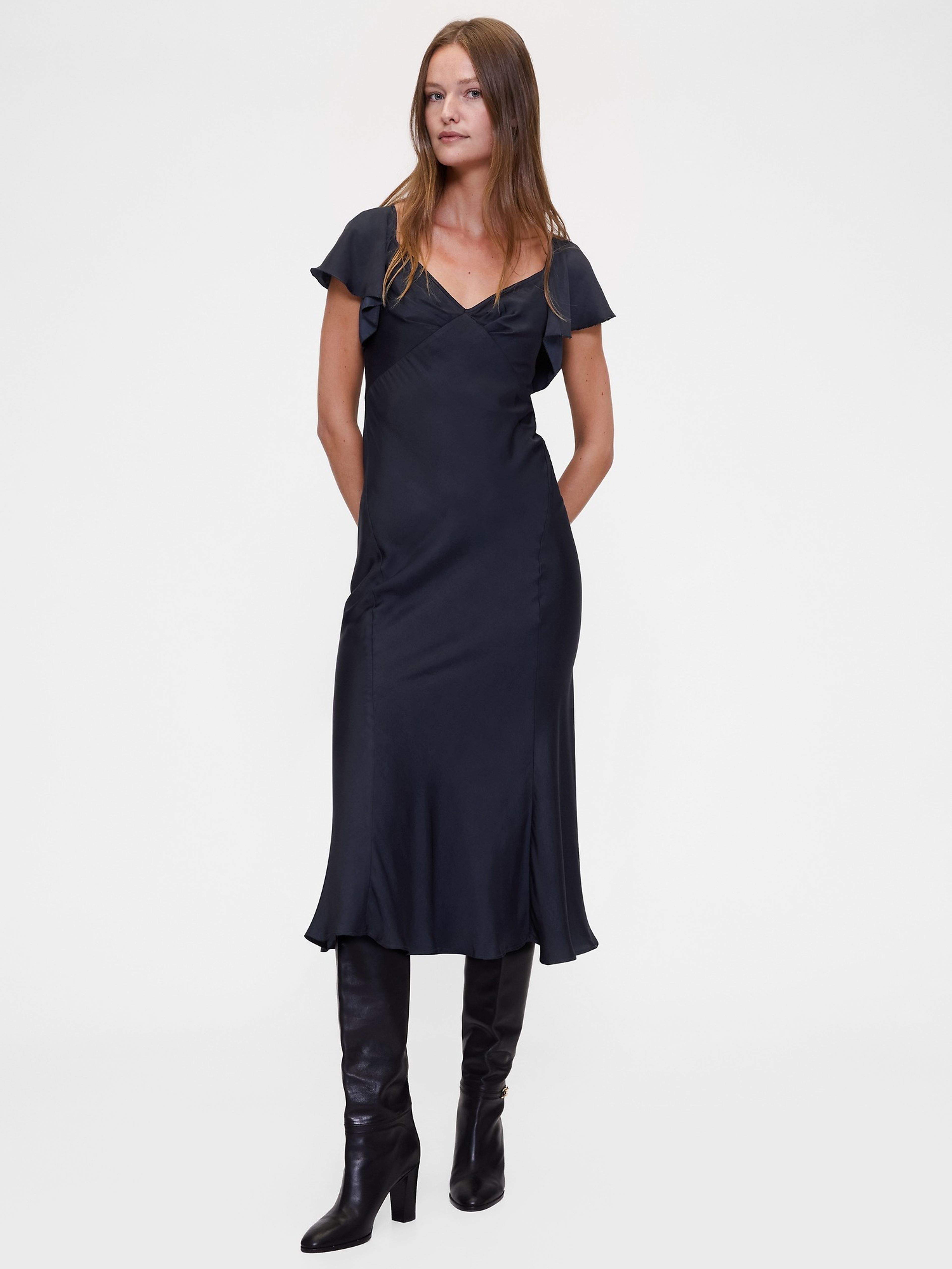 Damen-Satin-Midikleid GapStudio by Zac Posen