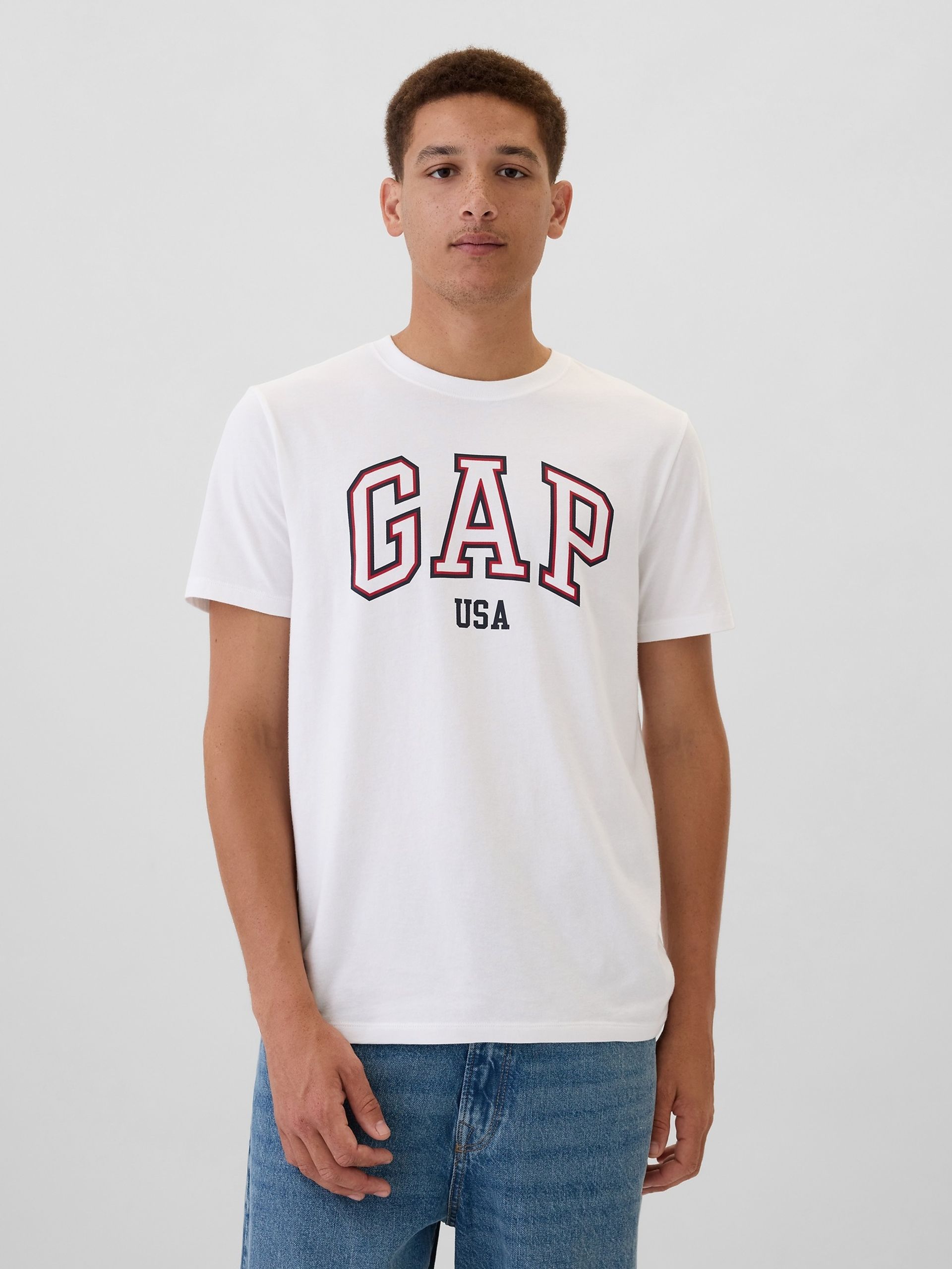 T-shirt con logo Gap USA - 001